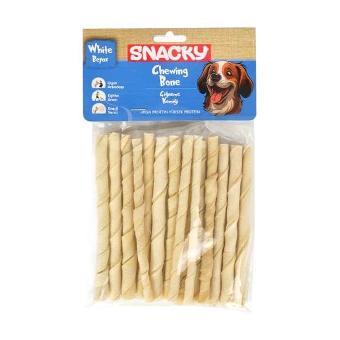 Beyaz Köpek Burgu Çubuk 15'li 13 Cm 105 Gr