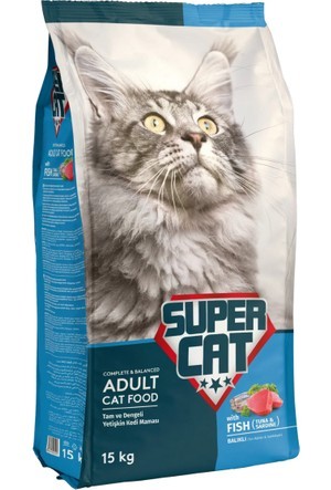 Süper Cat Balıklı Yetişkin Kedi Maması