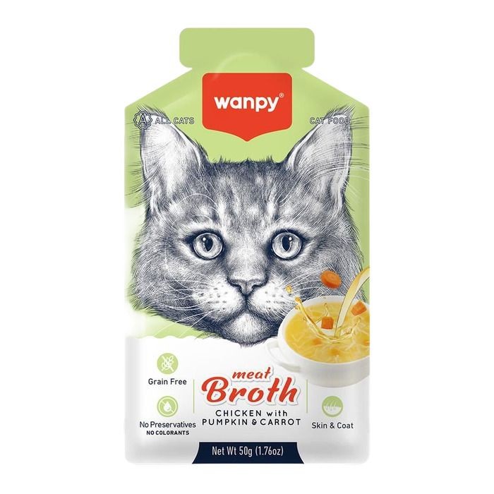 Kediler İçin Balkabağı & Havuçlu Tavuk Eti Çorbası 50 Gr