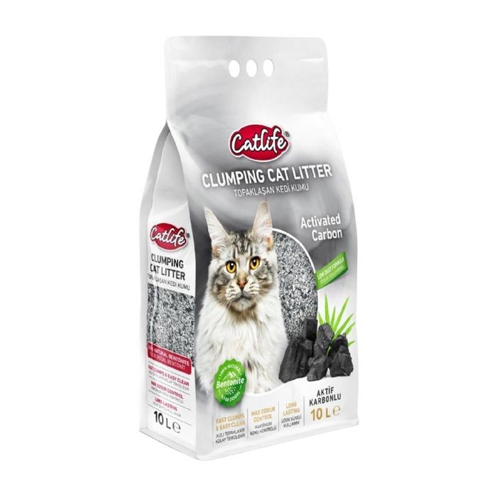 Aktif Karbonlu Bentonit Kedi Kumu 10 lt