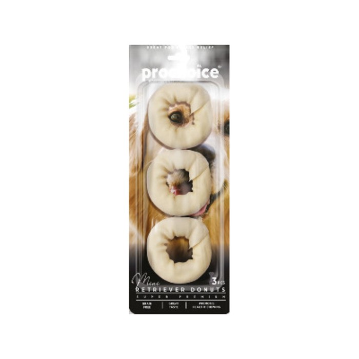 Rawhide Mini Retriever Donuts 3'lü