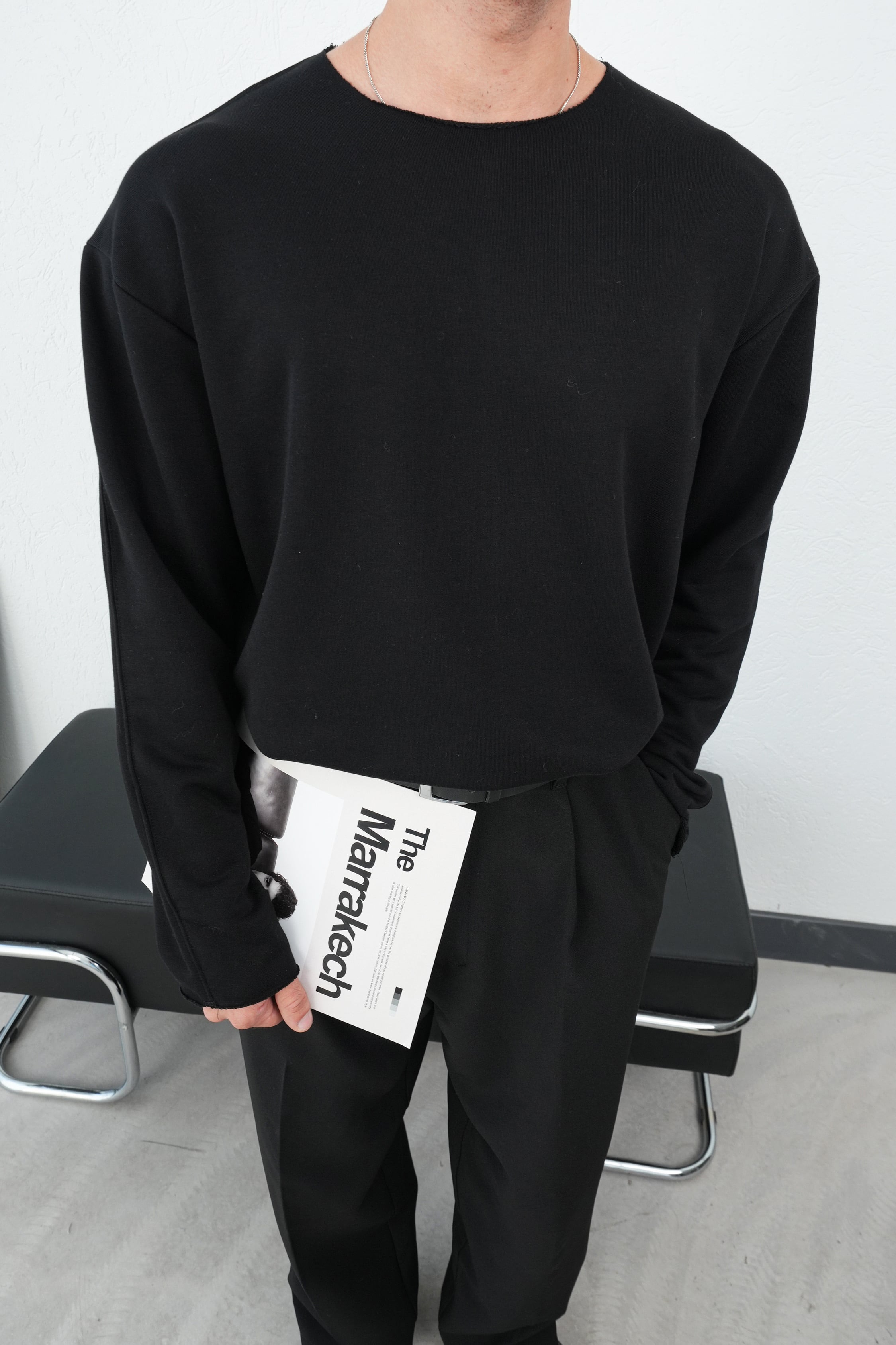 SWT2617 KESİK YAKA SWEATSHIRT