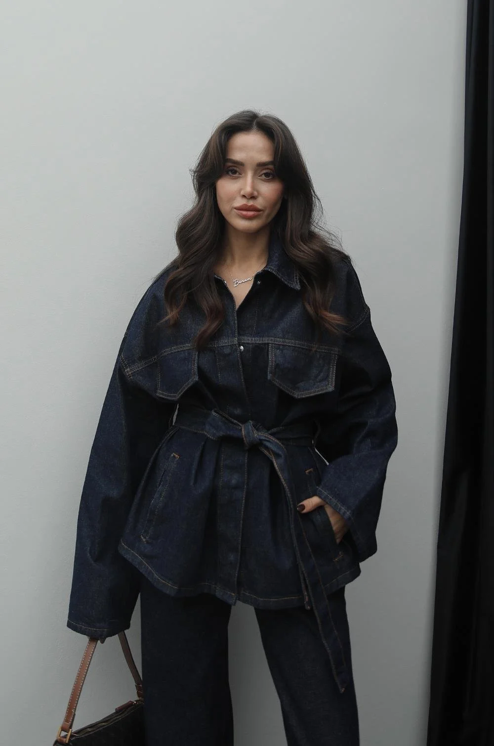 0274 PATLI YAKA DENIM GÖMLEK