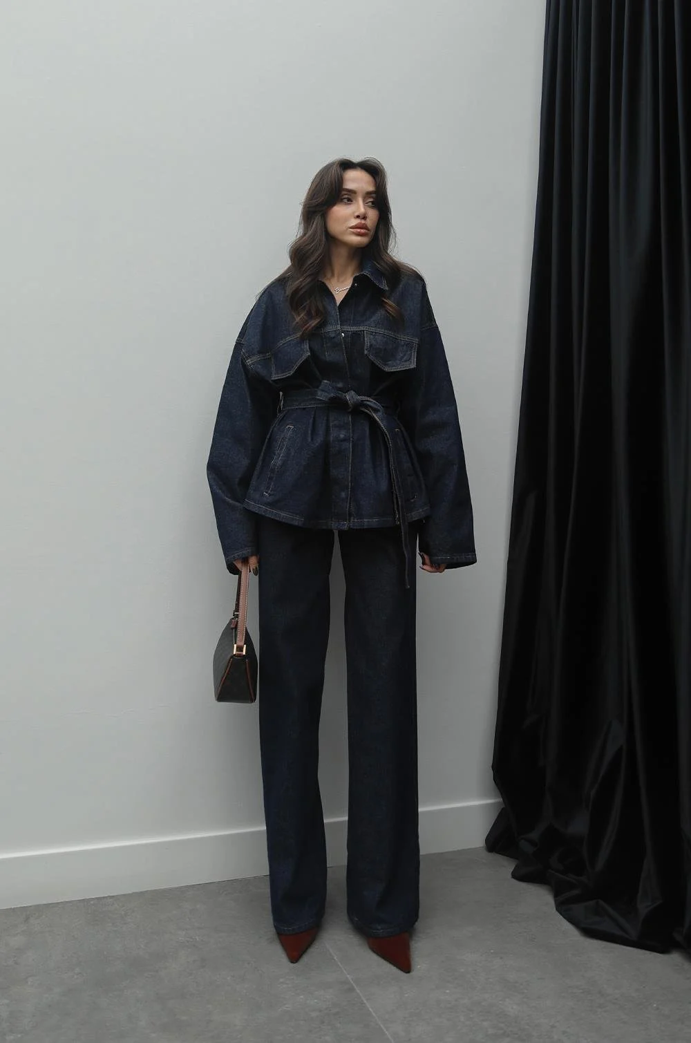 0274 PATLI YAKA DENIM GÖMLEK