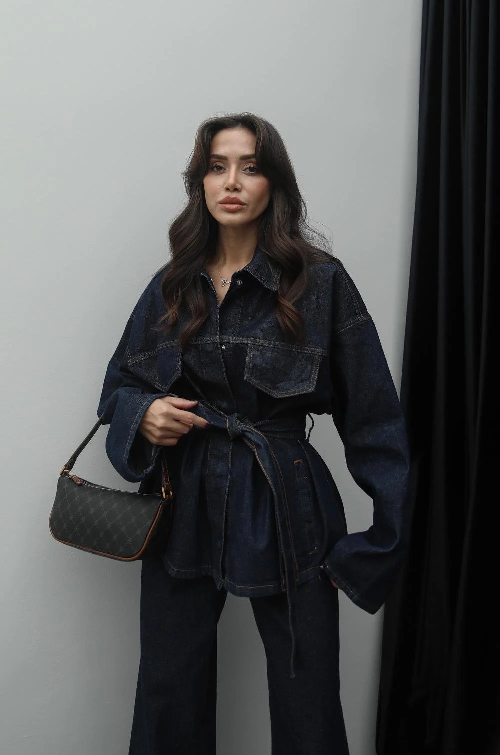 0274 PATLI YAKA DENIM GÖMLEK