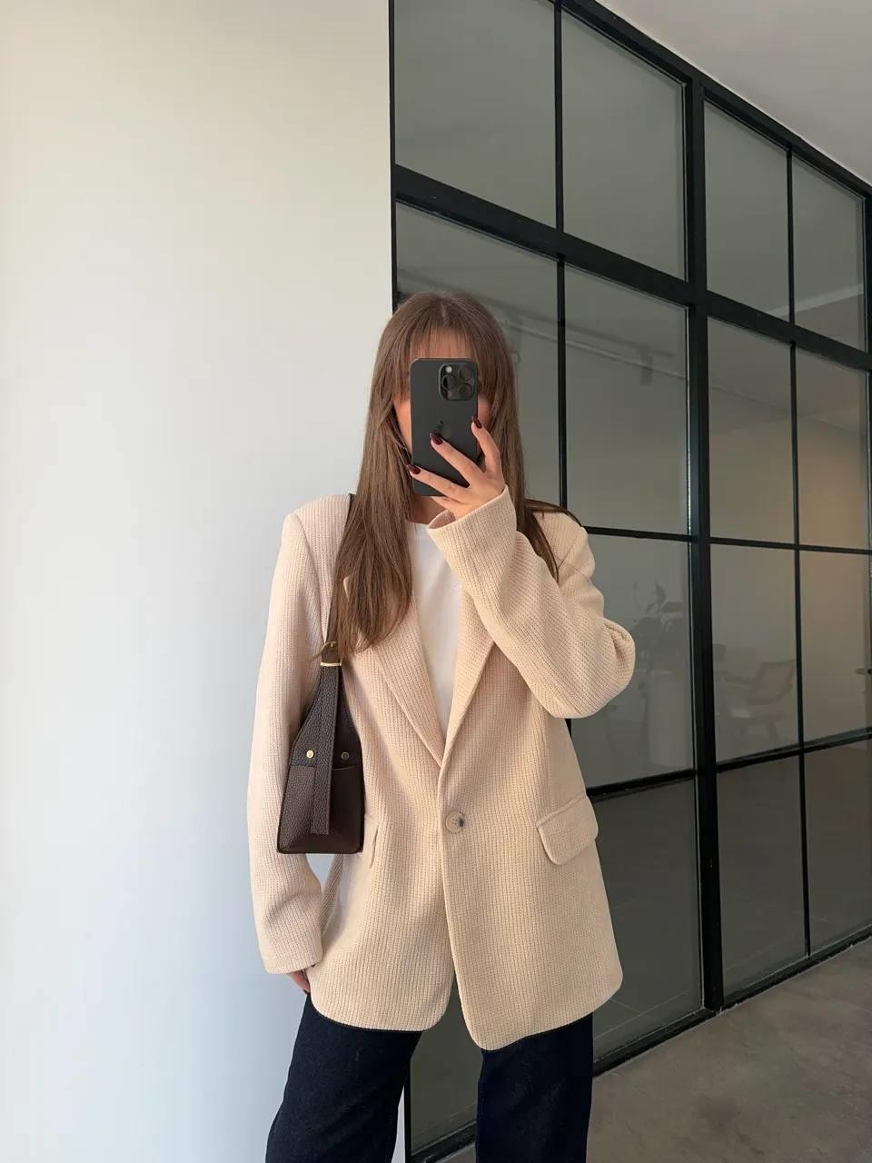 2535 DOKULU KADİFE BLAZER CEKET