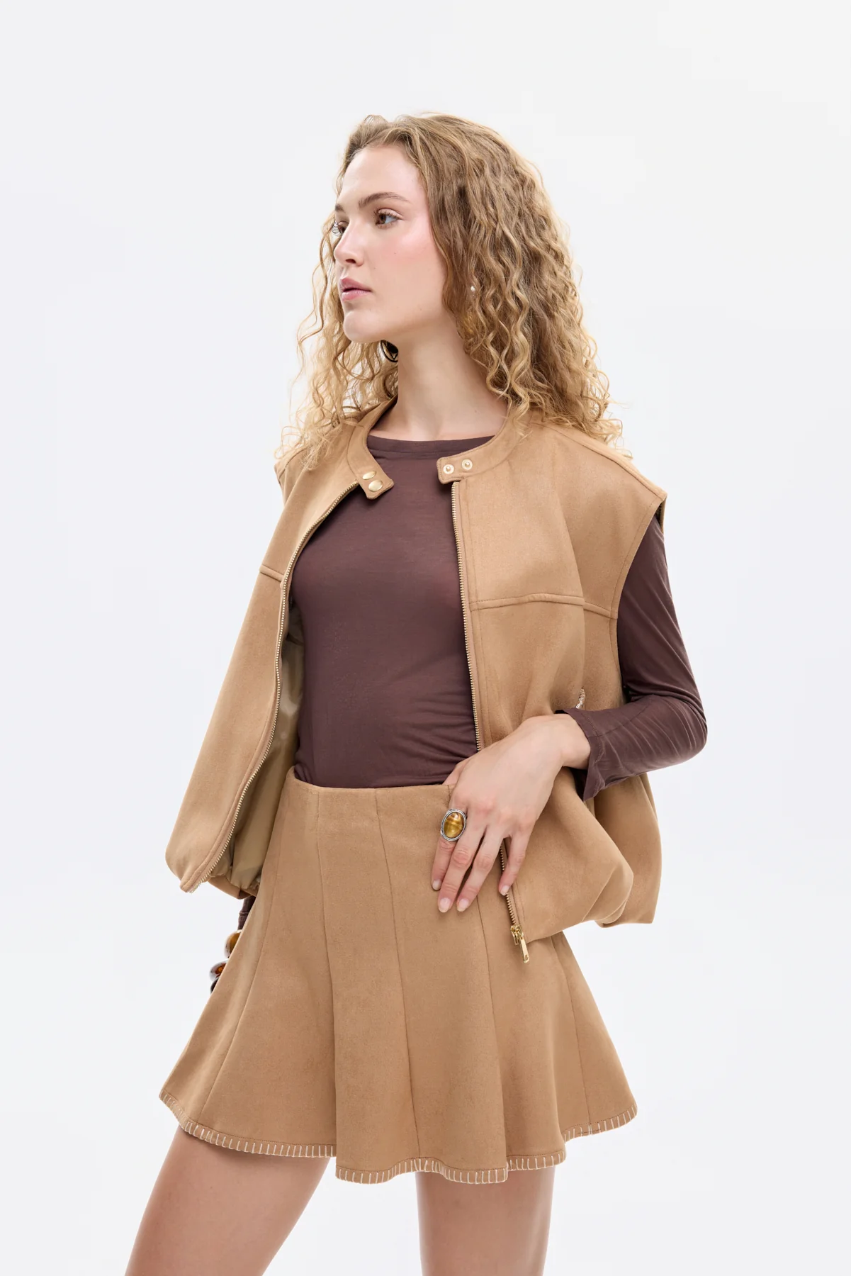 ETK00872 SÜET KISA ETEK