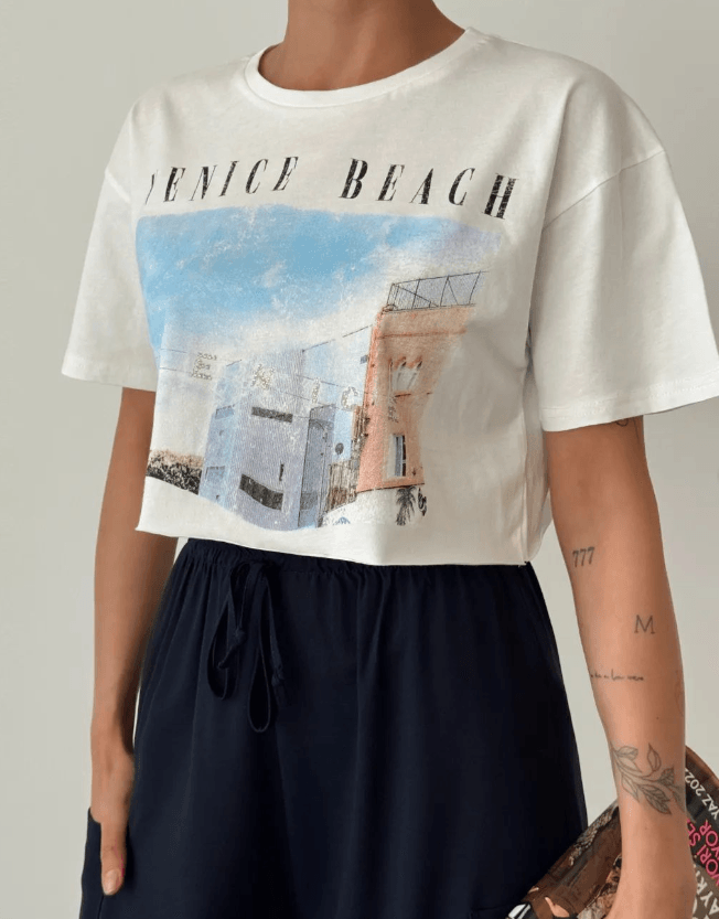 180242 VENICE BASKILI KISA T-SHIRT