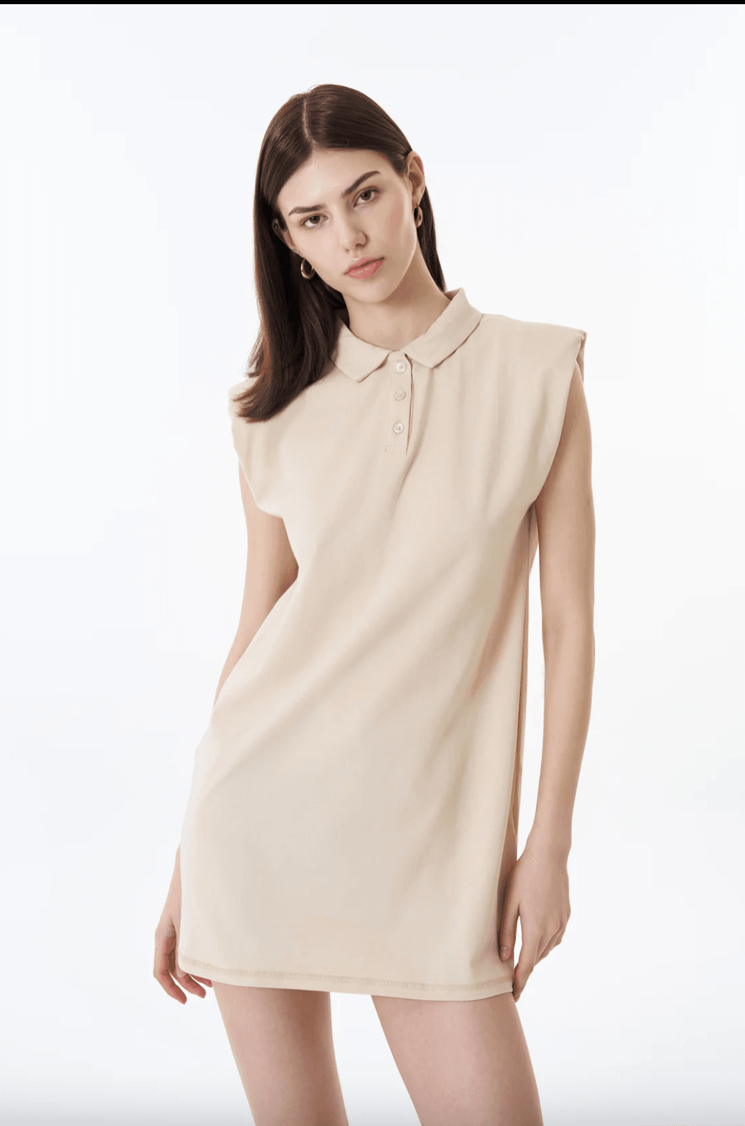 ELB00010 KOLSUZ POLO YAKA ELBİSE