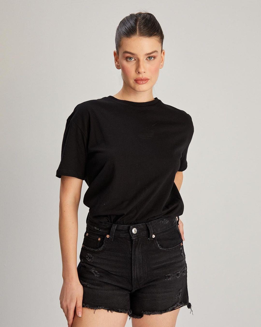 2416184 ARKASI TAŞLI T-SHIRT