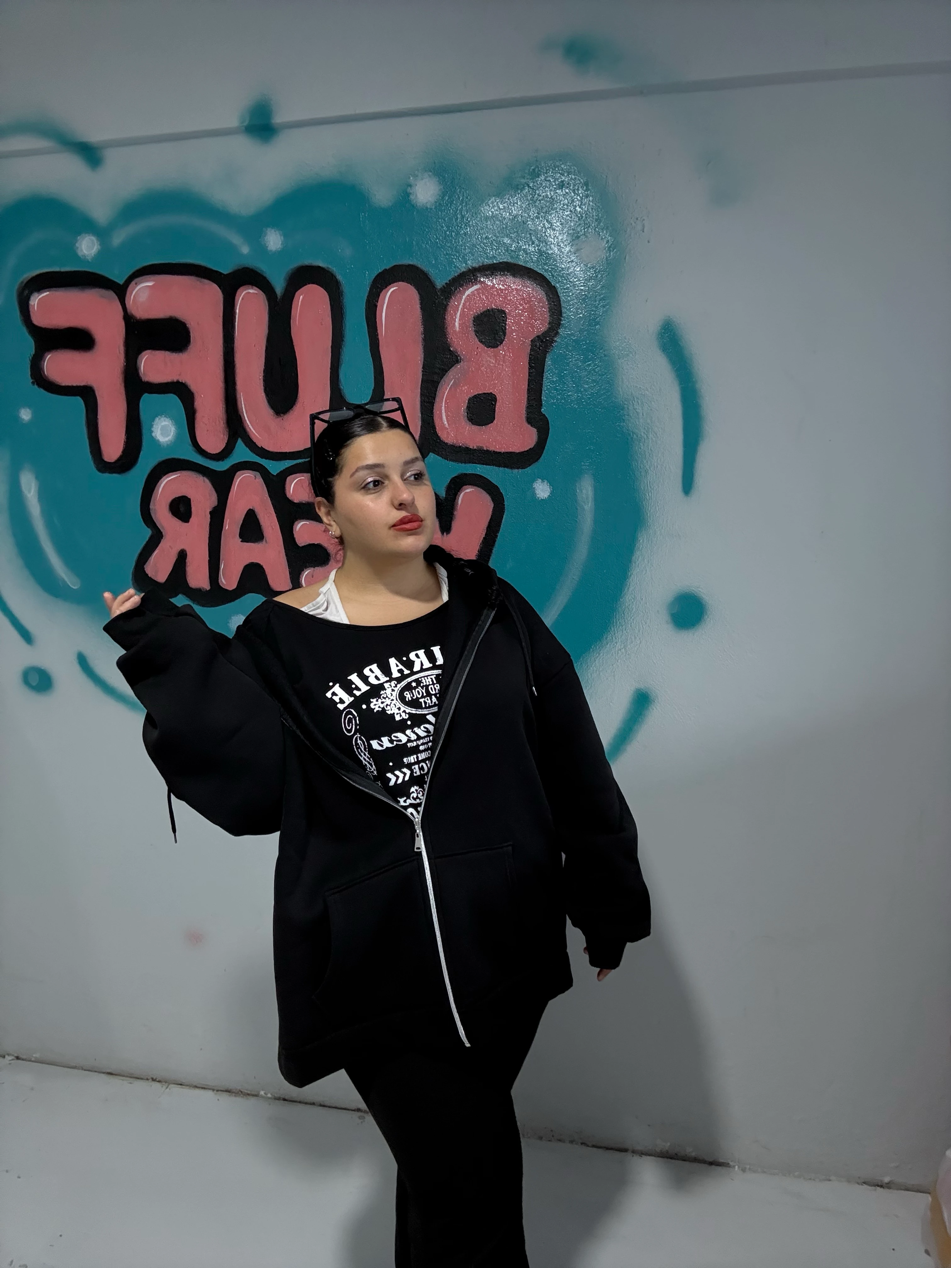 Siyah Aşırı Oversize Hırka