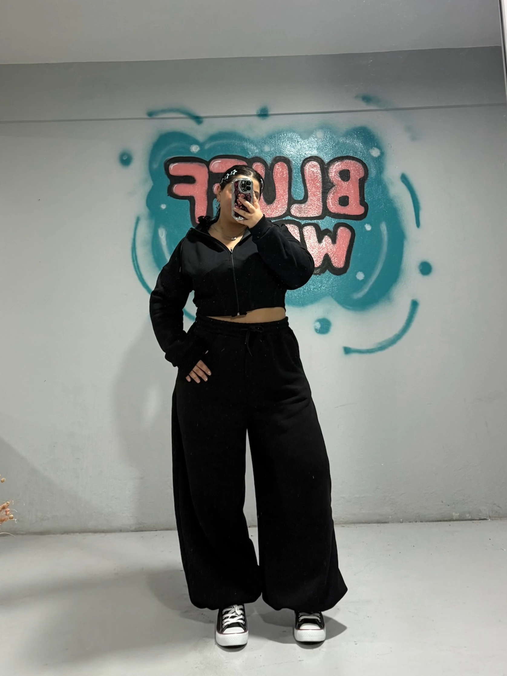 Crop Hırkalı Oversize Takım