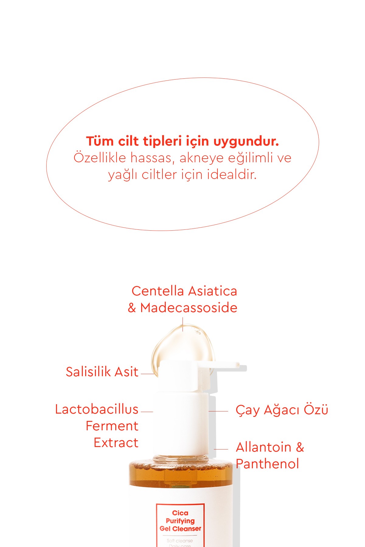 Bibimcos Purifying Gel Cleanser 200ml - Cilt Yatıştırıcı Jel Temizleyici