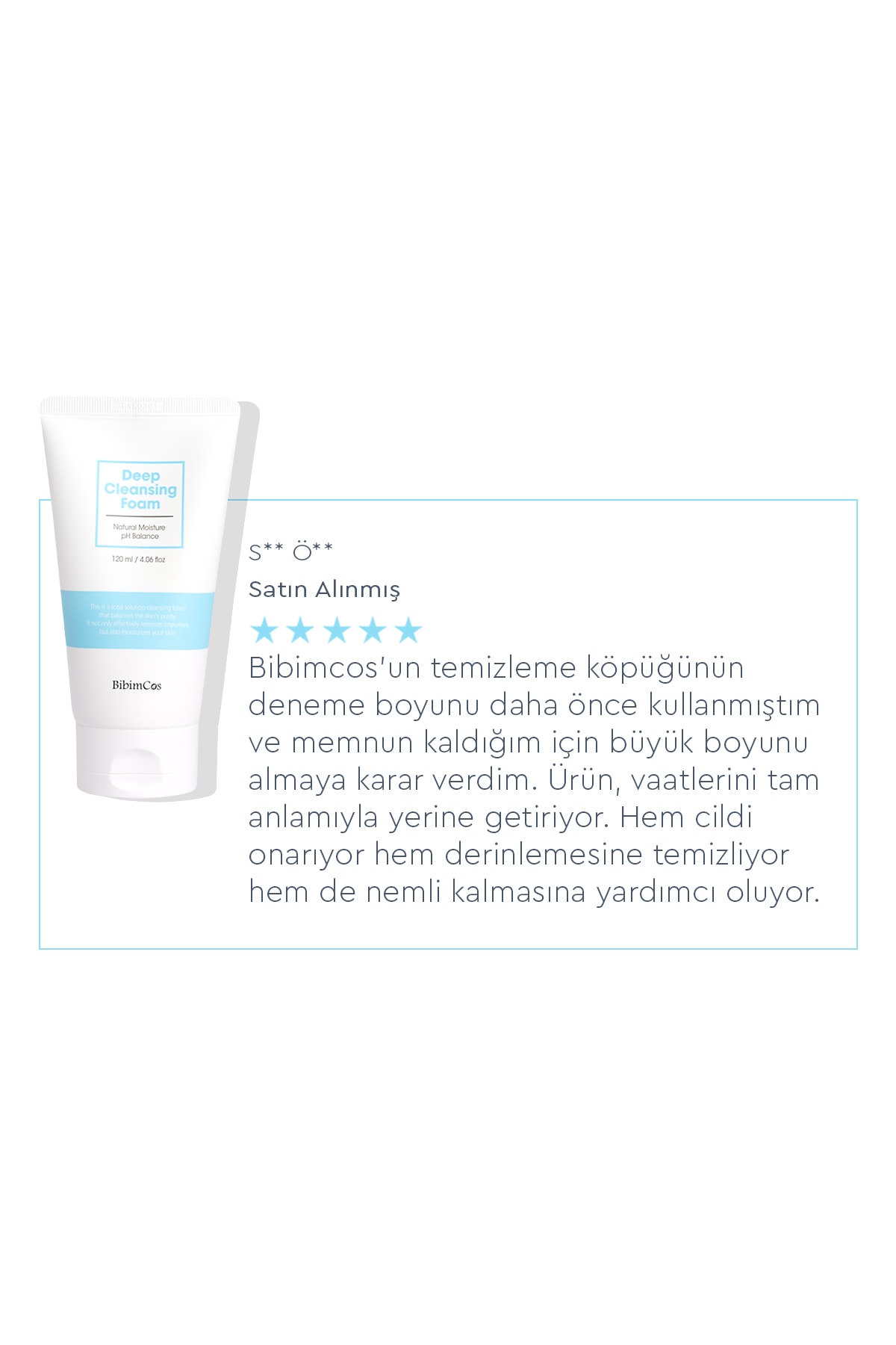 Bibimcos Deep Cleansing Foam 120ml – Yüz Temizleyici Köpük