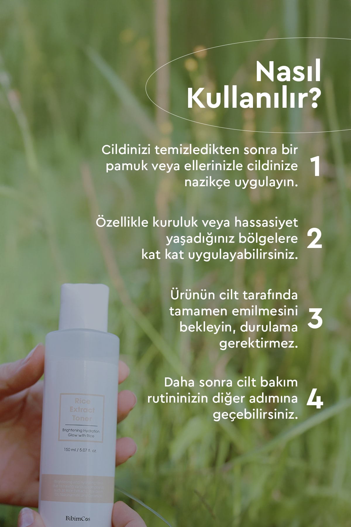 Bibimcos Rice Extract Toner 150ml
