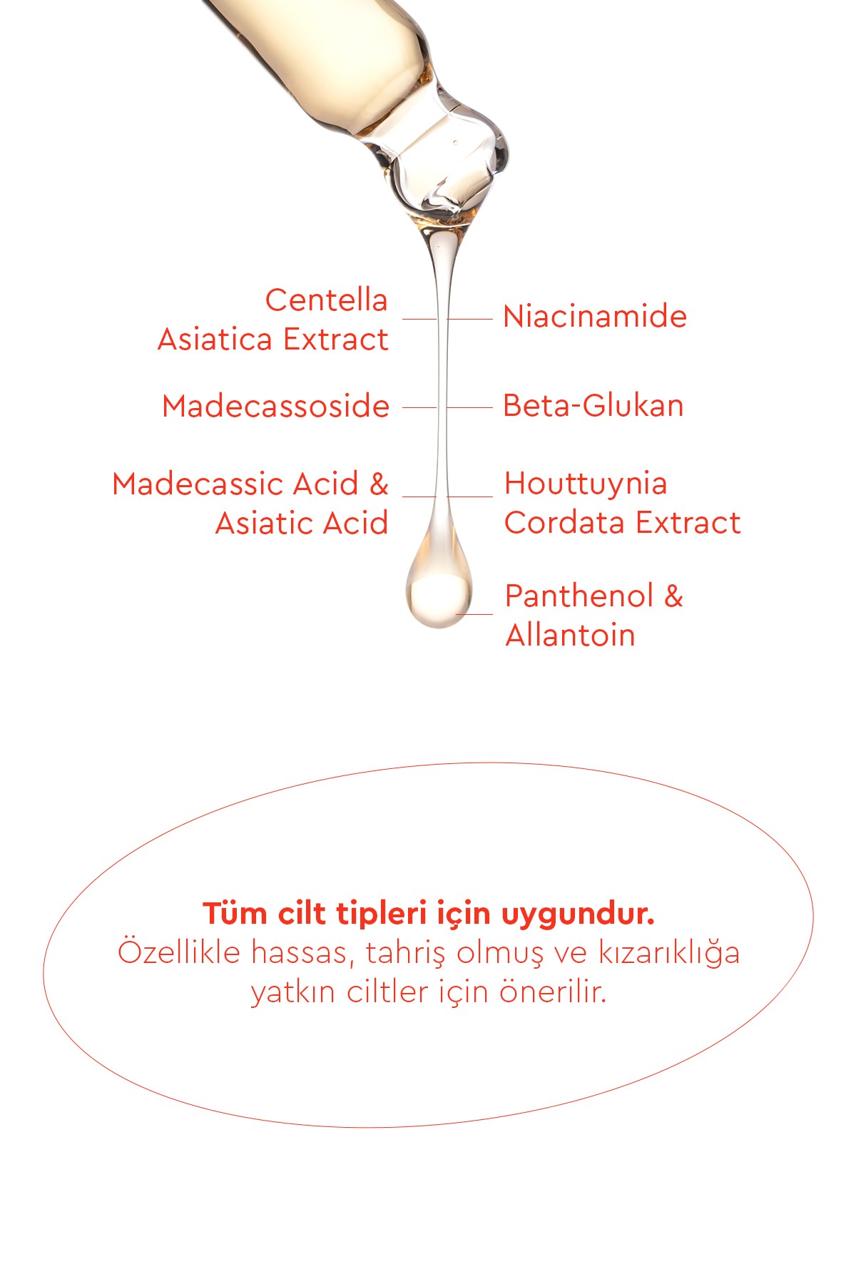 Bibimcos Cica Centella Multi Perfect Ampoule 50ml - Cilt Yatıştırıcı ve Nemlendirici Serum