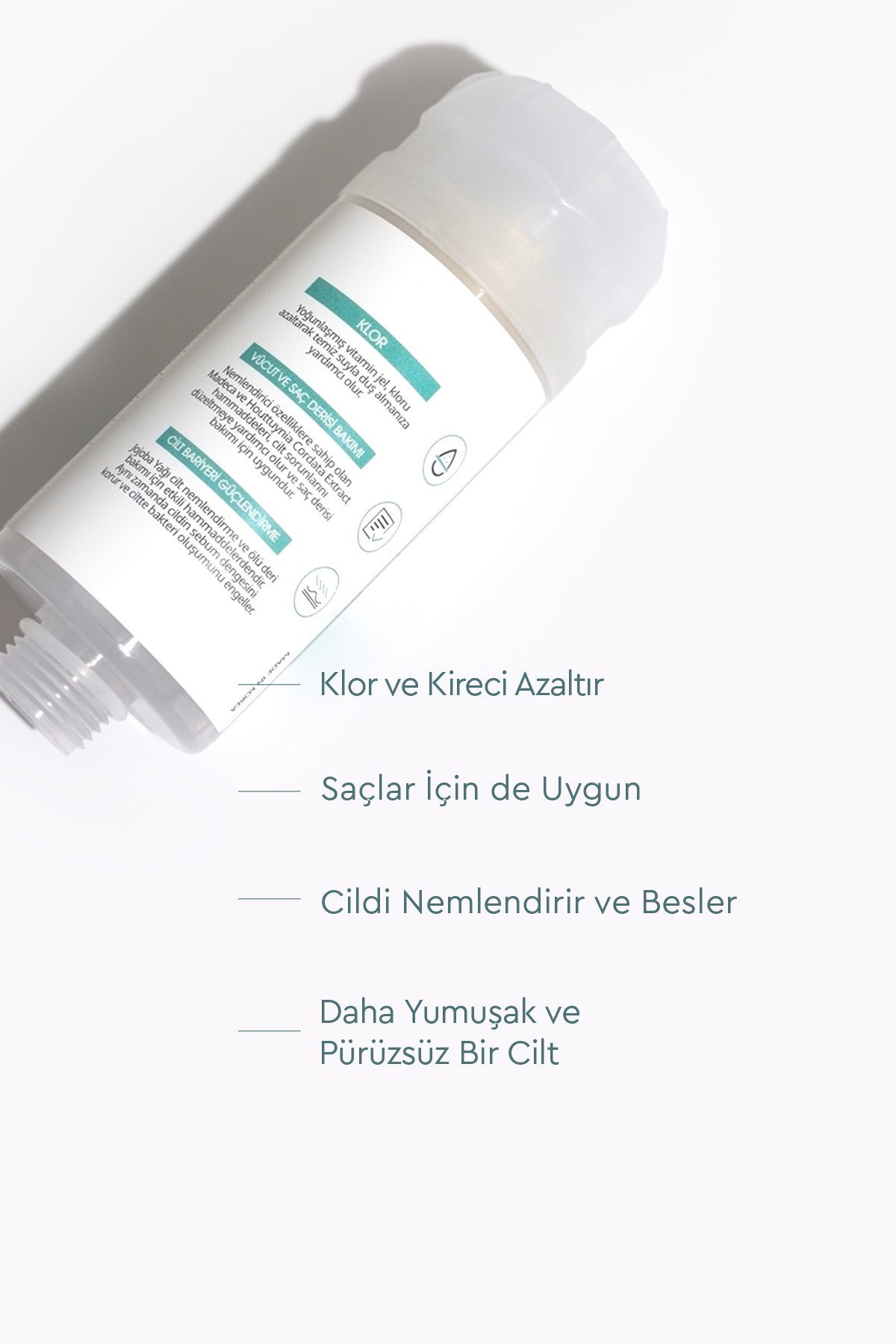 Bibimcos Madeca Shower Filter - Cilt Nemlendirici ve Besleyici Duş Filtresi