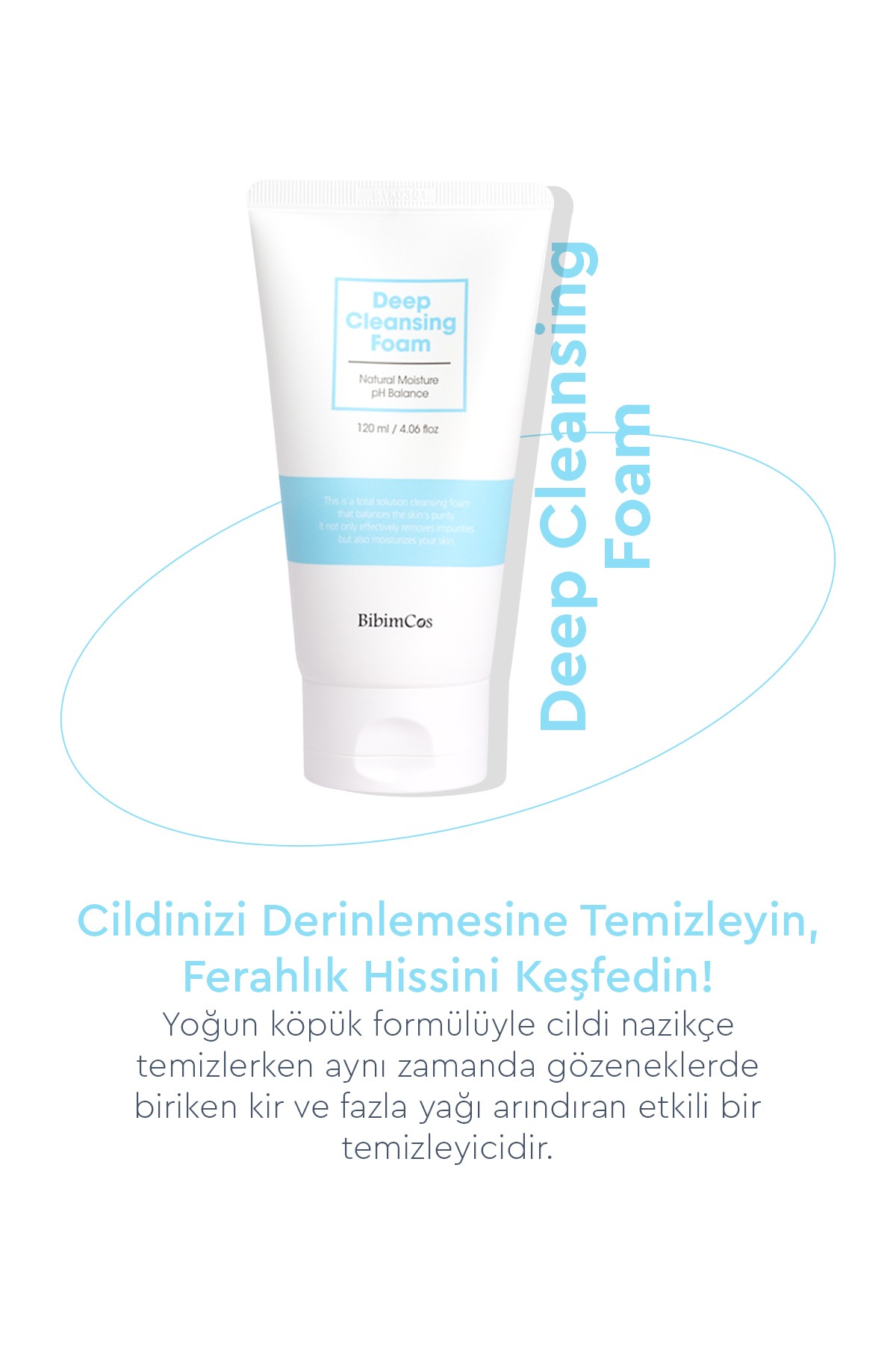 Bibimcos Deep Cleansing Foam 120ml – Yüz Temizleyici Köpük