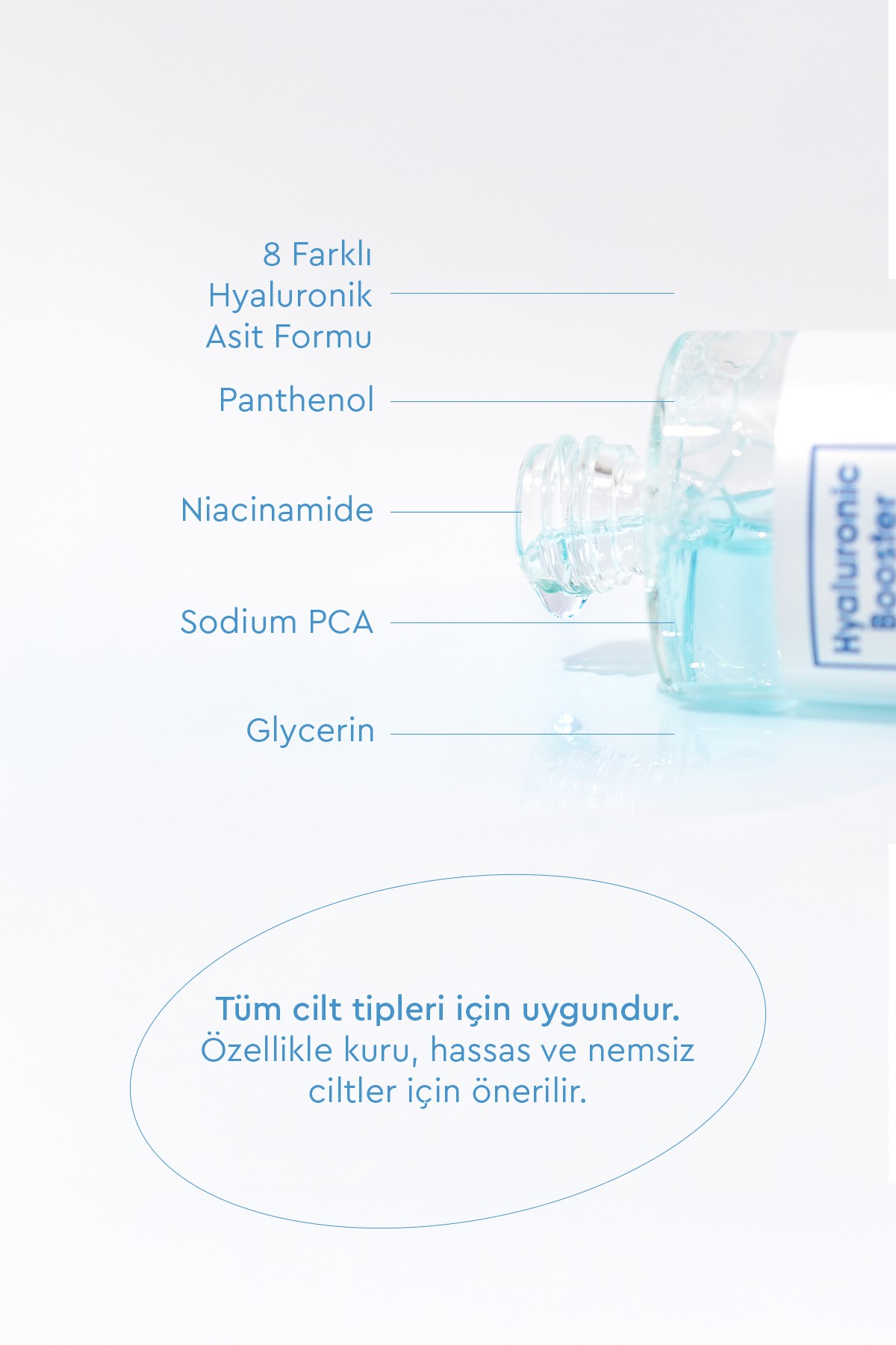 Bibimcos Hyaluronic Booster Serum 50ml - Yoğun Nemlendirici Serum