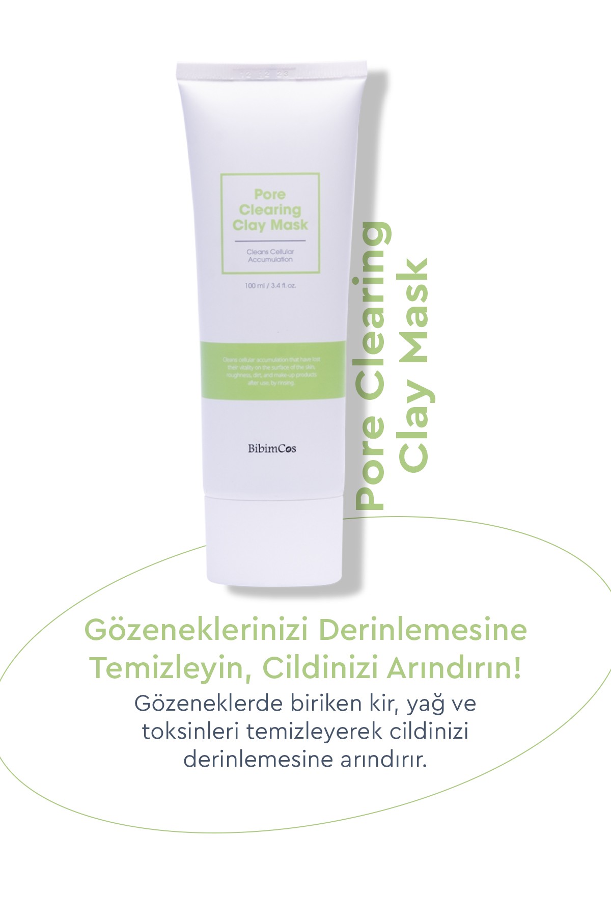 Bibimcos Pore Clearing Clay Mask 100 ml - Gözenek Temizliğine Özel Kil Maskesi 