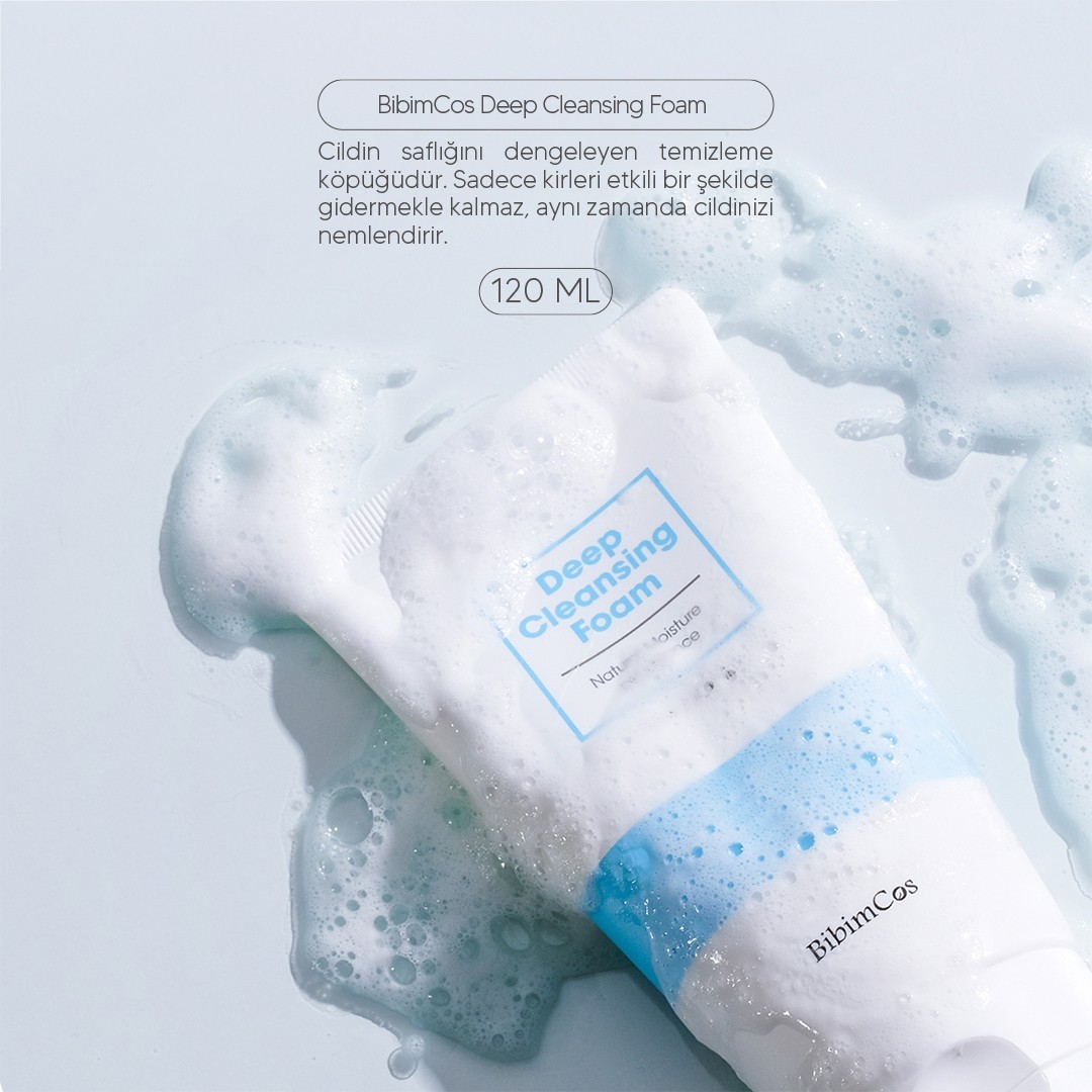 Bibimcos Deep Cleansing Foam 120ml – Yüz Temizleyici Köpük