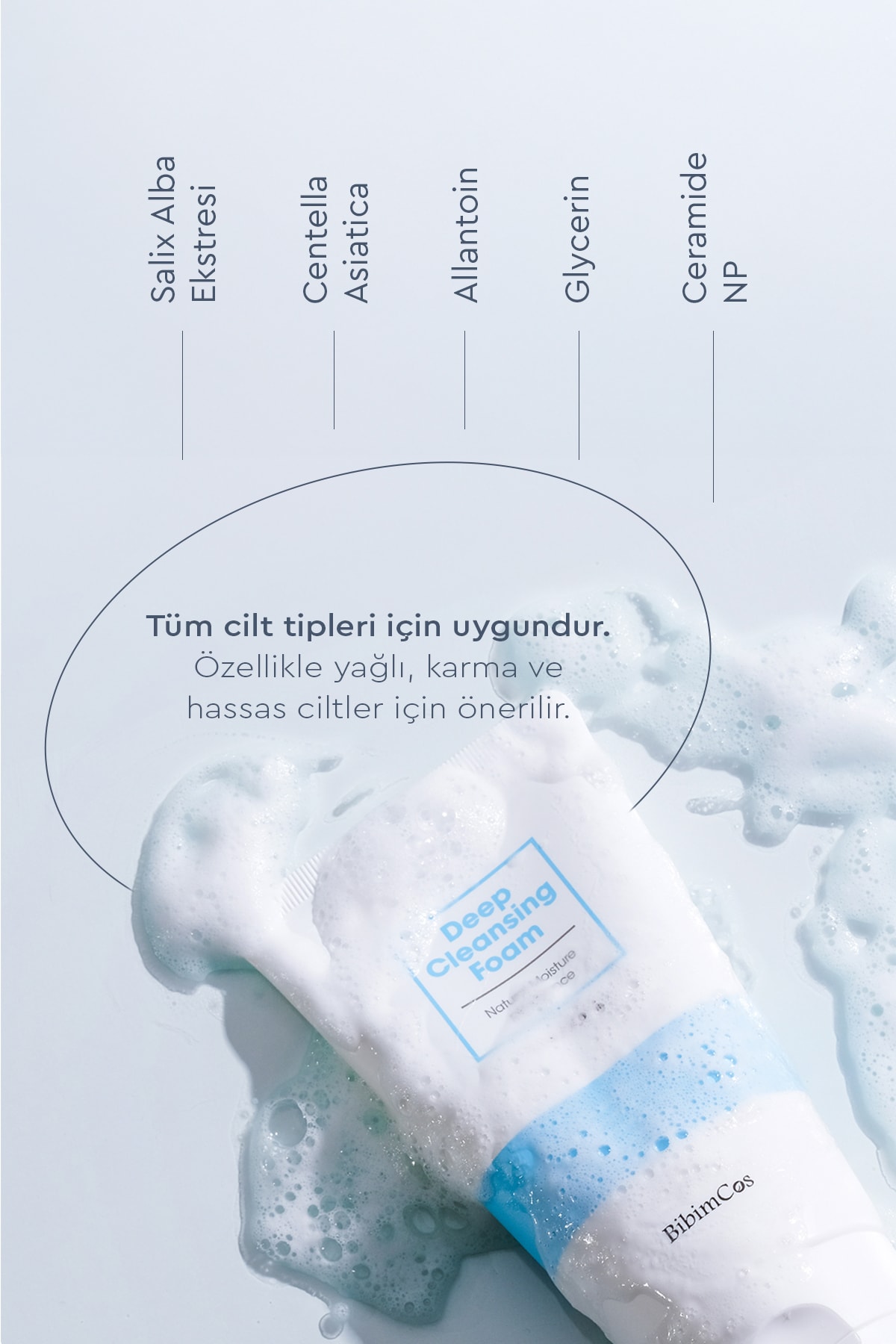 Bibimcos Deep Cleansing Foam 120ml – Yüz Temizleyici Köpük