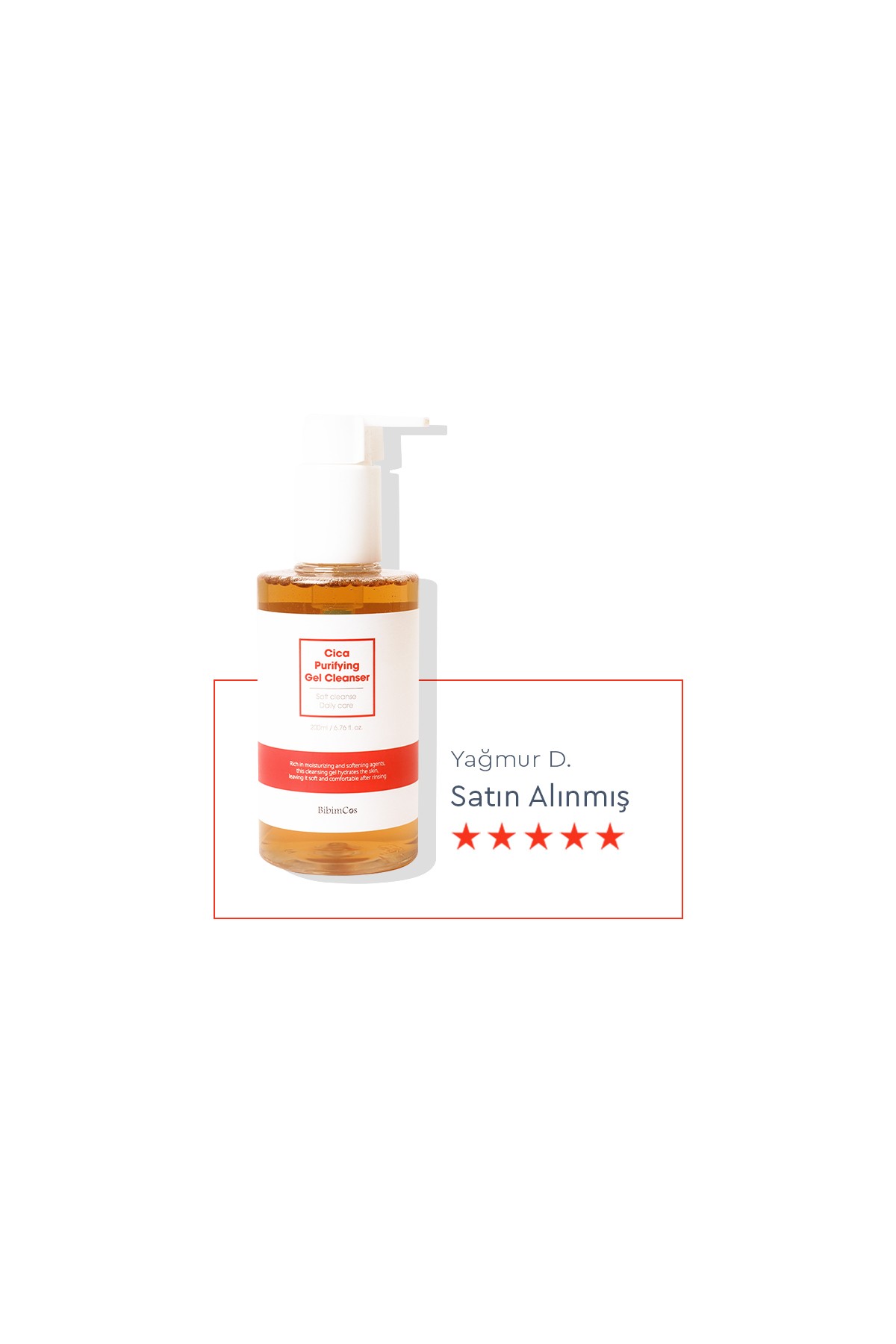 Bibimcos Purifying Gel Cleanser 200ml - Cilt Yatıştırıcı Jel Temizleyici