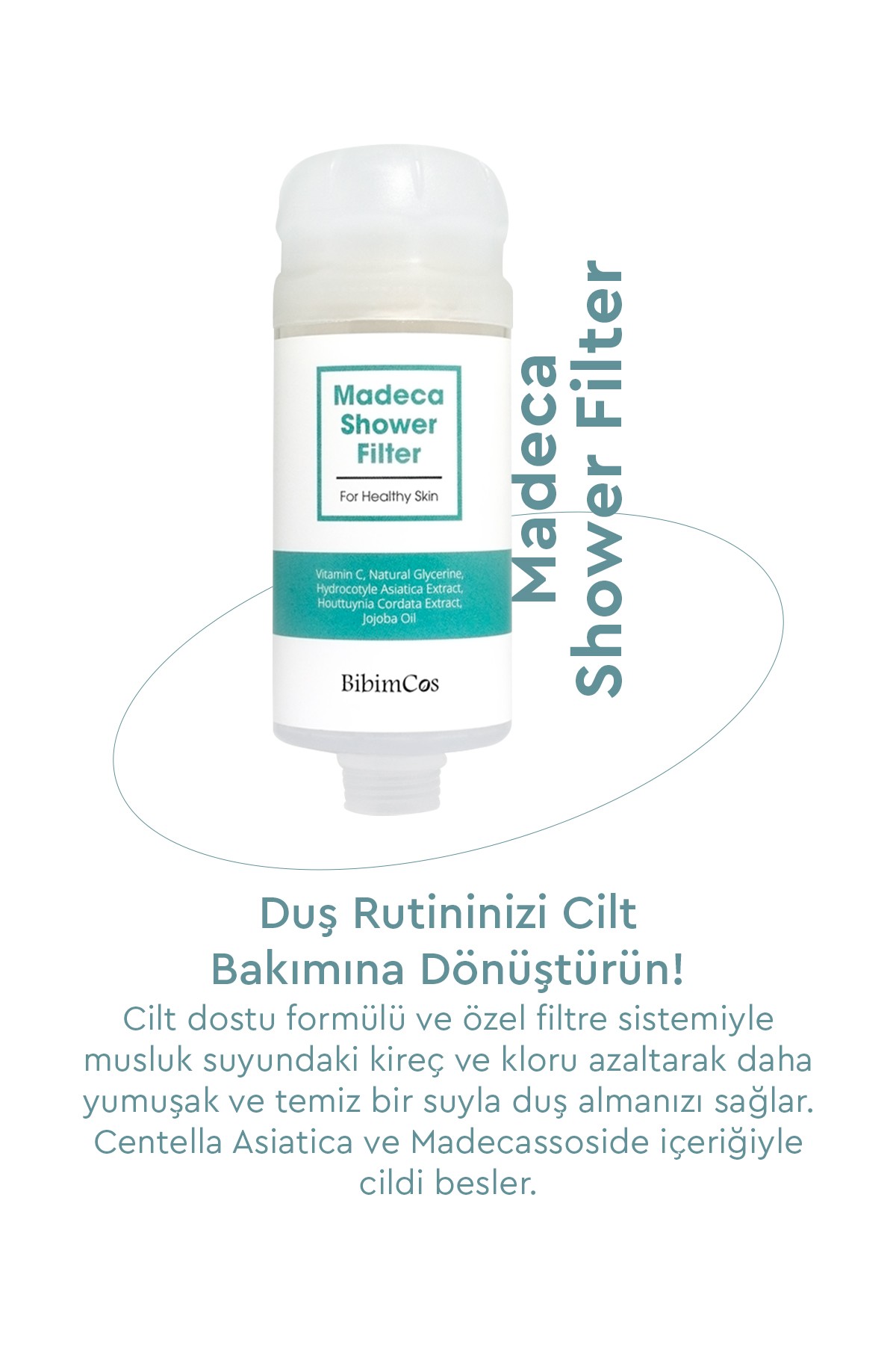 Bibimcos Madeca Shower Filter - Cilt Nemlendirici ve Besleyici Duş Filtresi