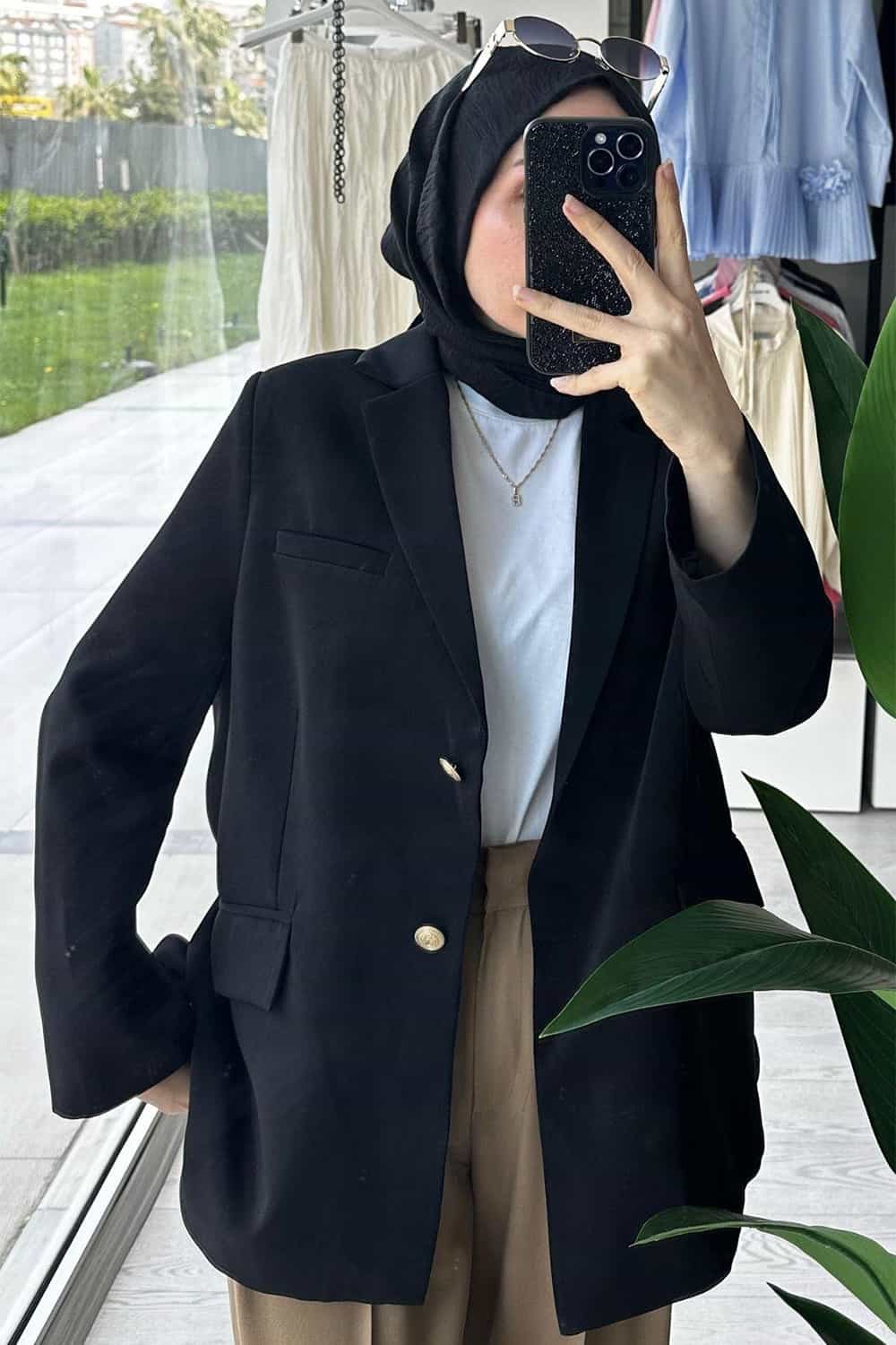 Blazer Ceket - Siyah
