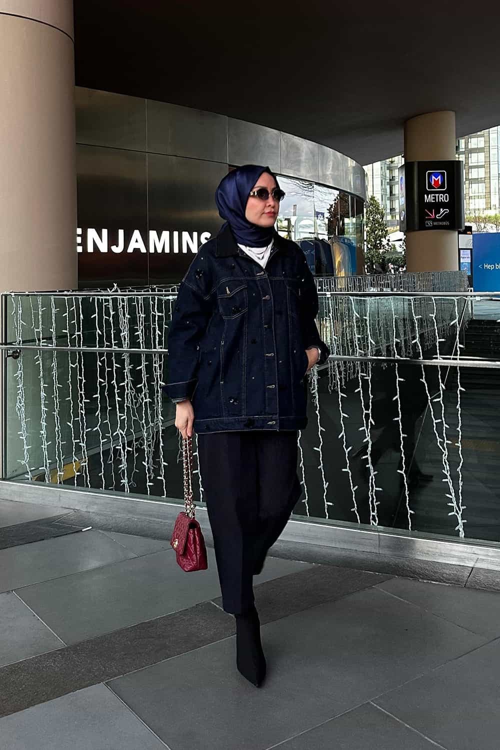 Taşlı Denim Ceket