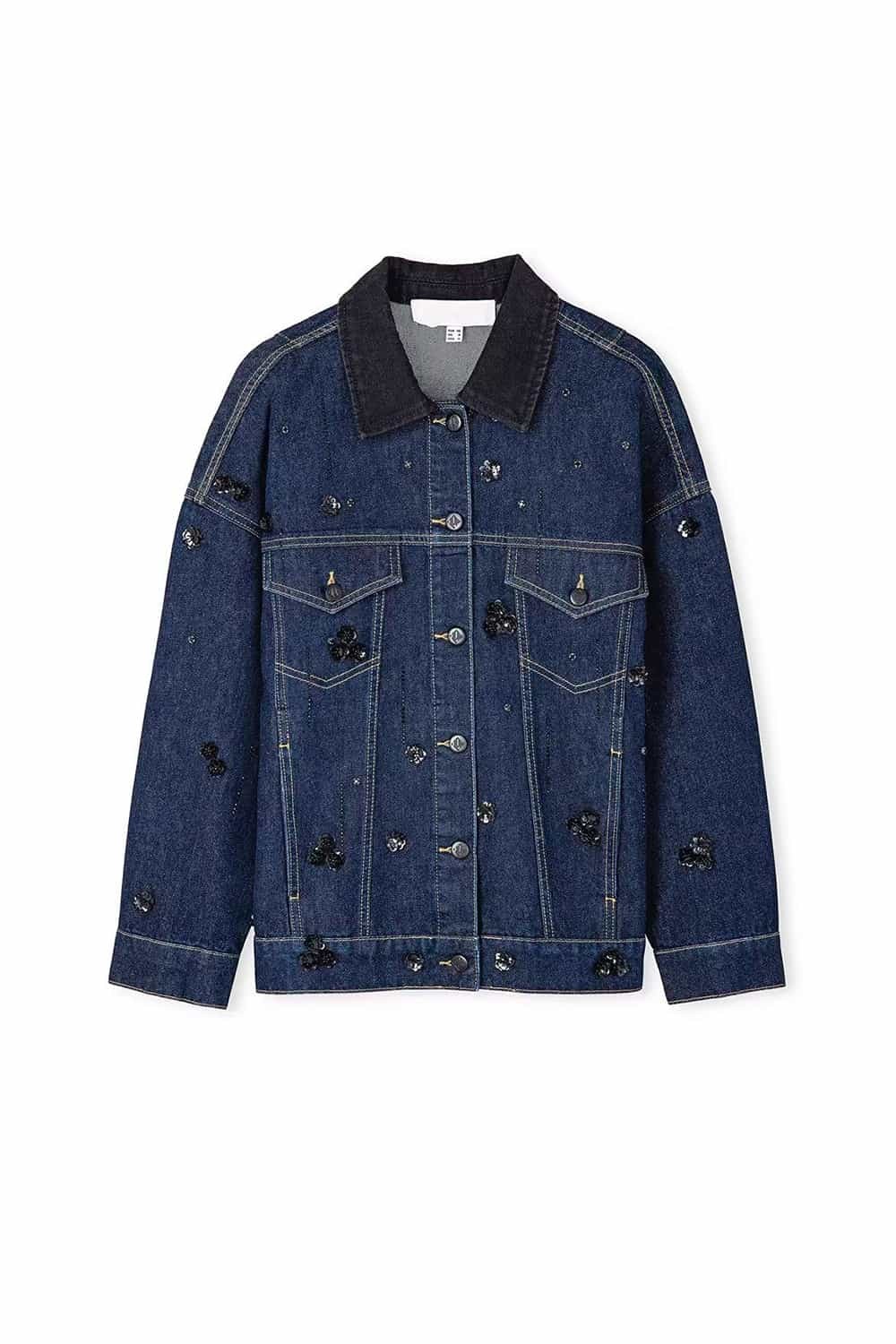 Taşlı Denim Ceket