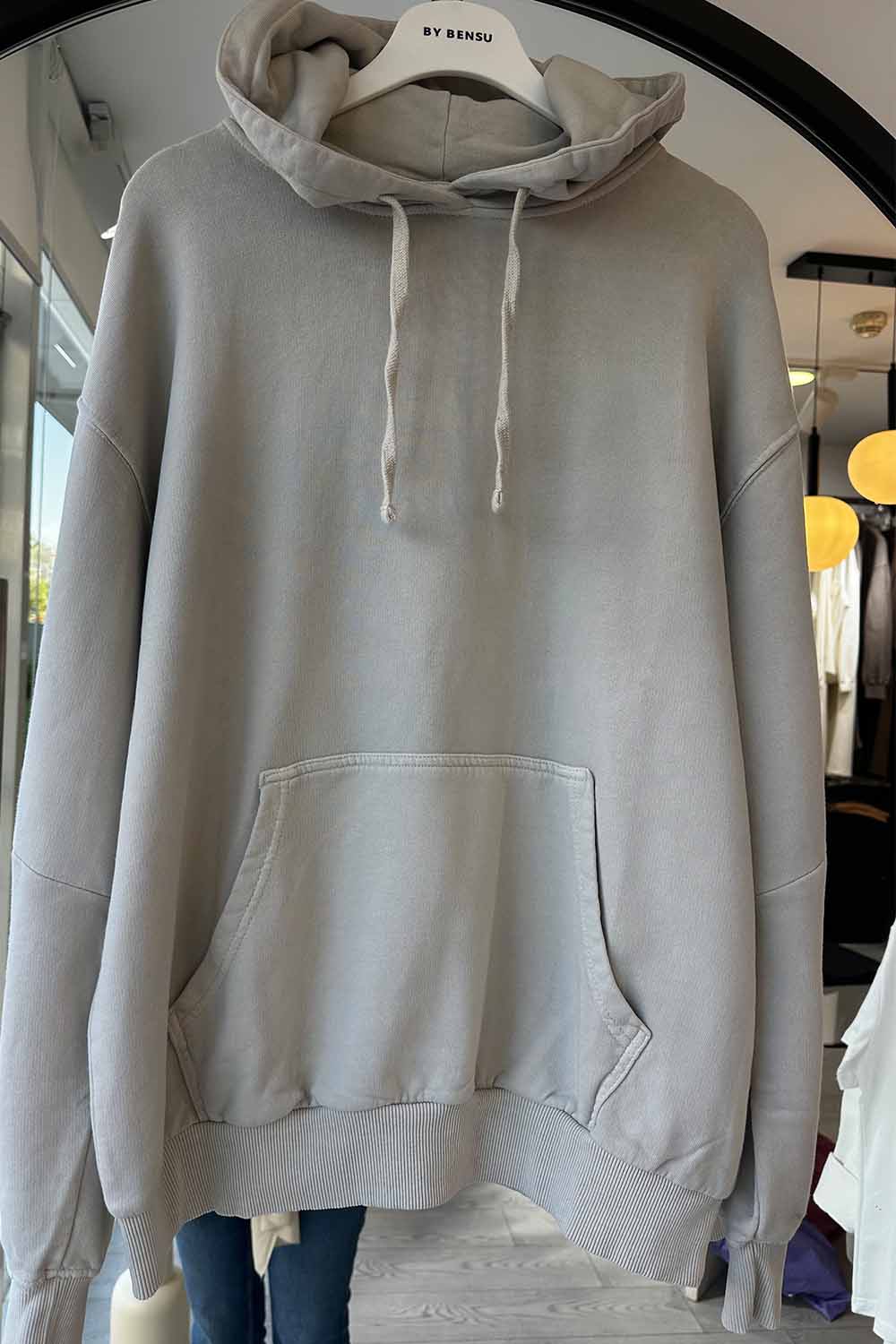 Premium Taşlanmış Sweatshirt - Gri