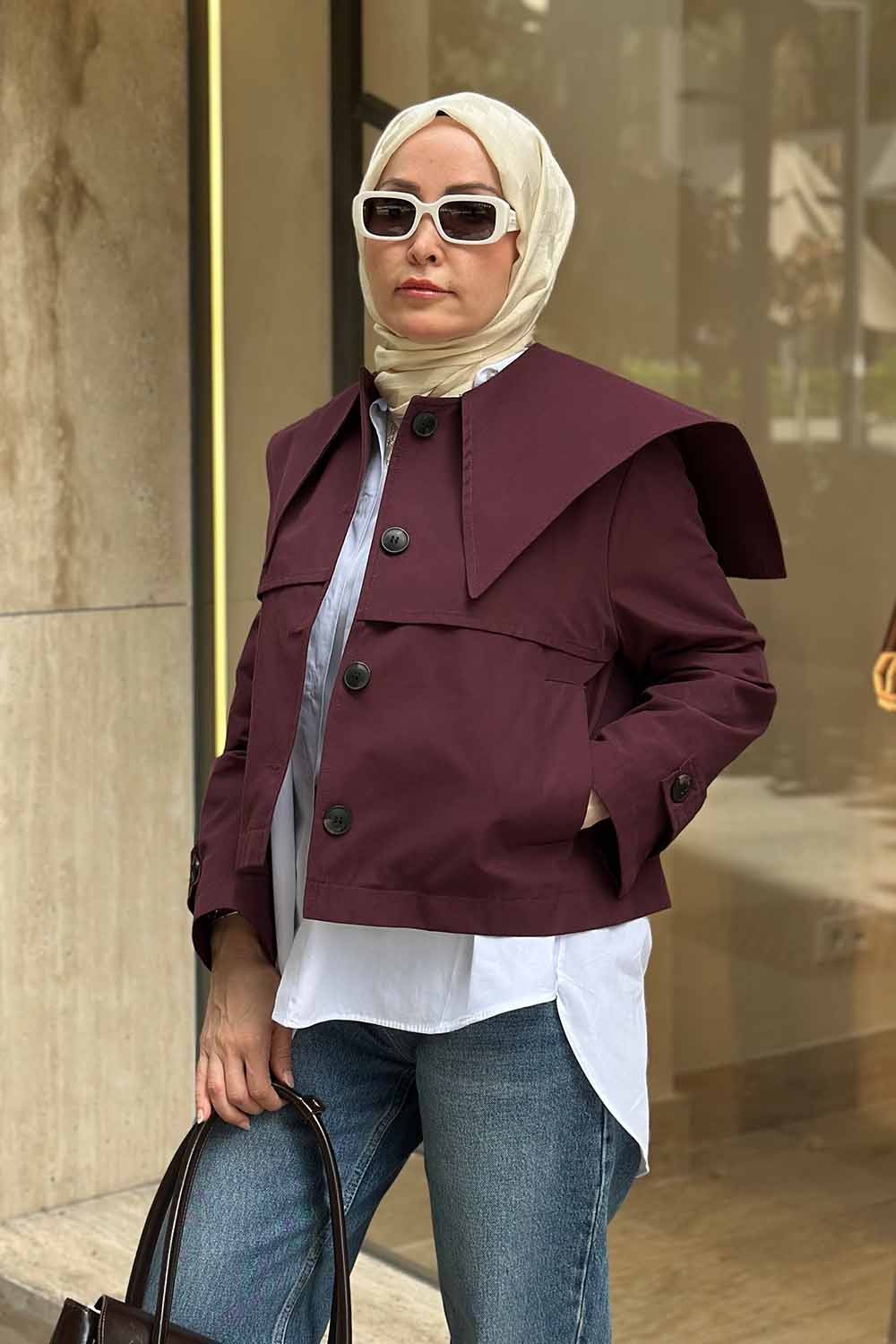 Geniş Yaka Trençkot