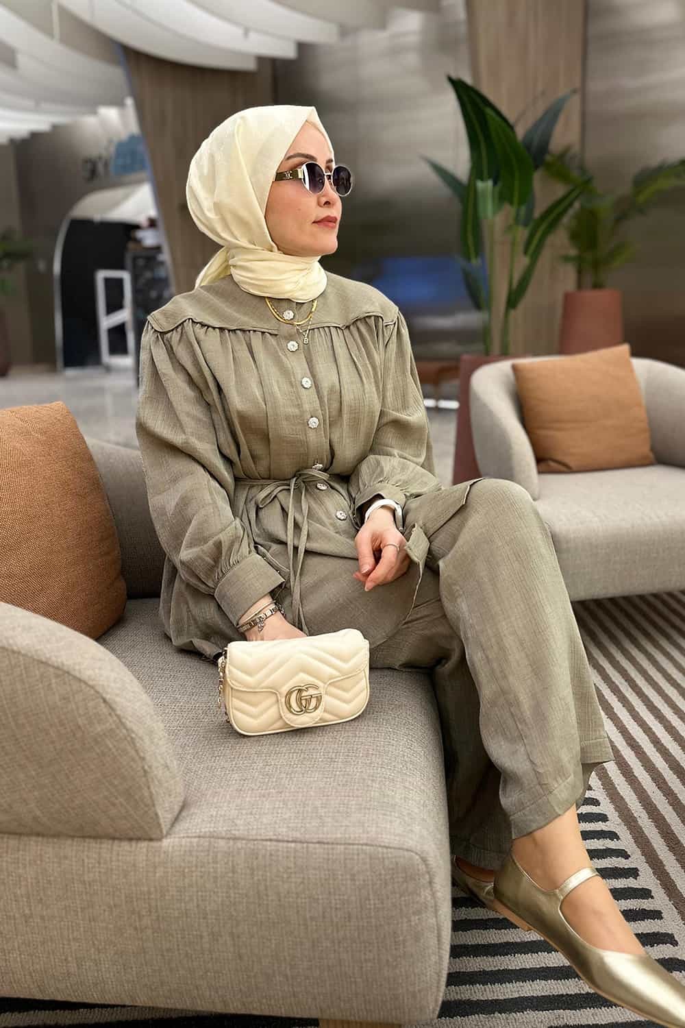 Taşlı Gömlek Takım