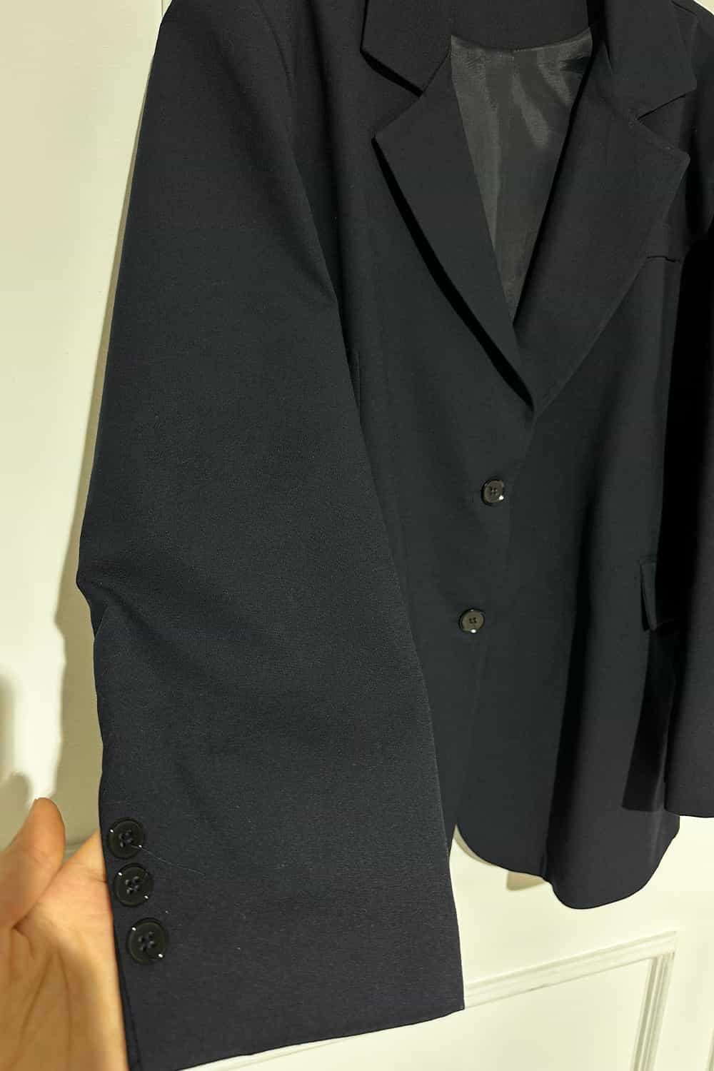 Oversize Blazer Ceket - Lacivert