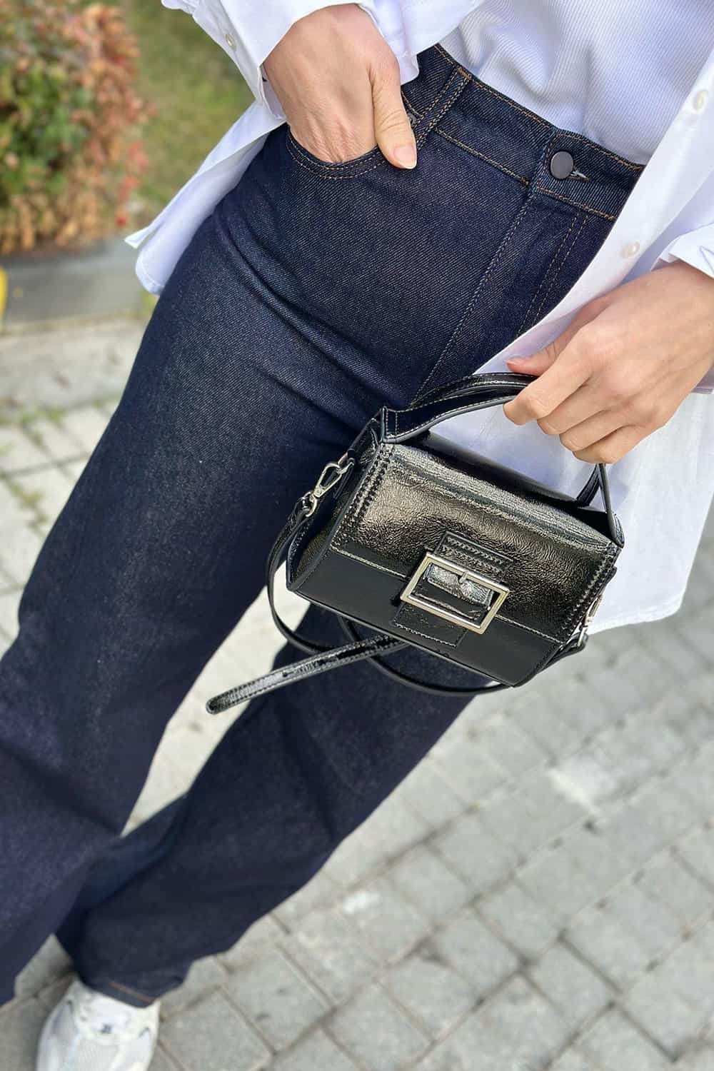 Wide Leg Jean - Lacivert