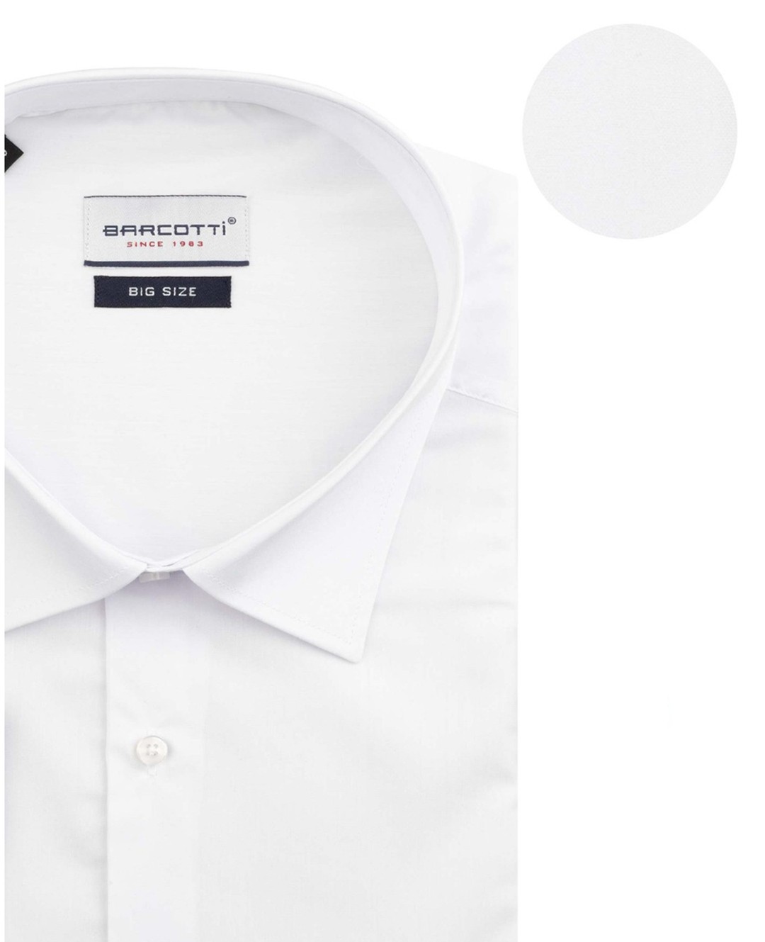 Süper Size  Klasik Gömlek Uzun Kol 10XL-11XL-12XL - Beyaz