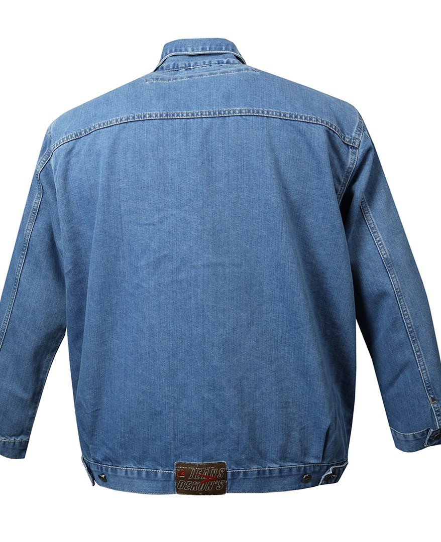 Plus Size Denim Jacket Dekons Symbol Blue