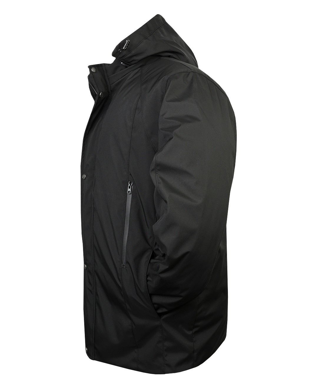 Plus Size Lined Softshell Coat Smoked