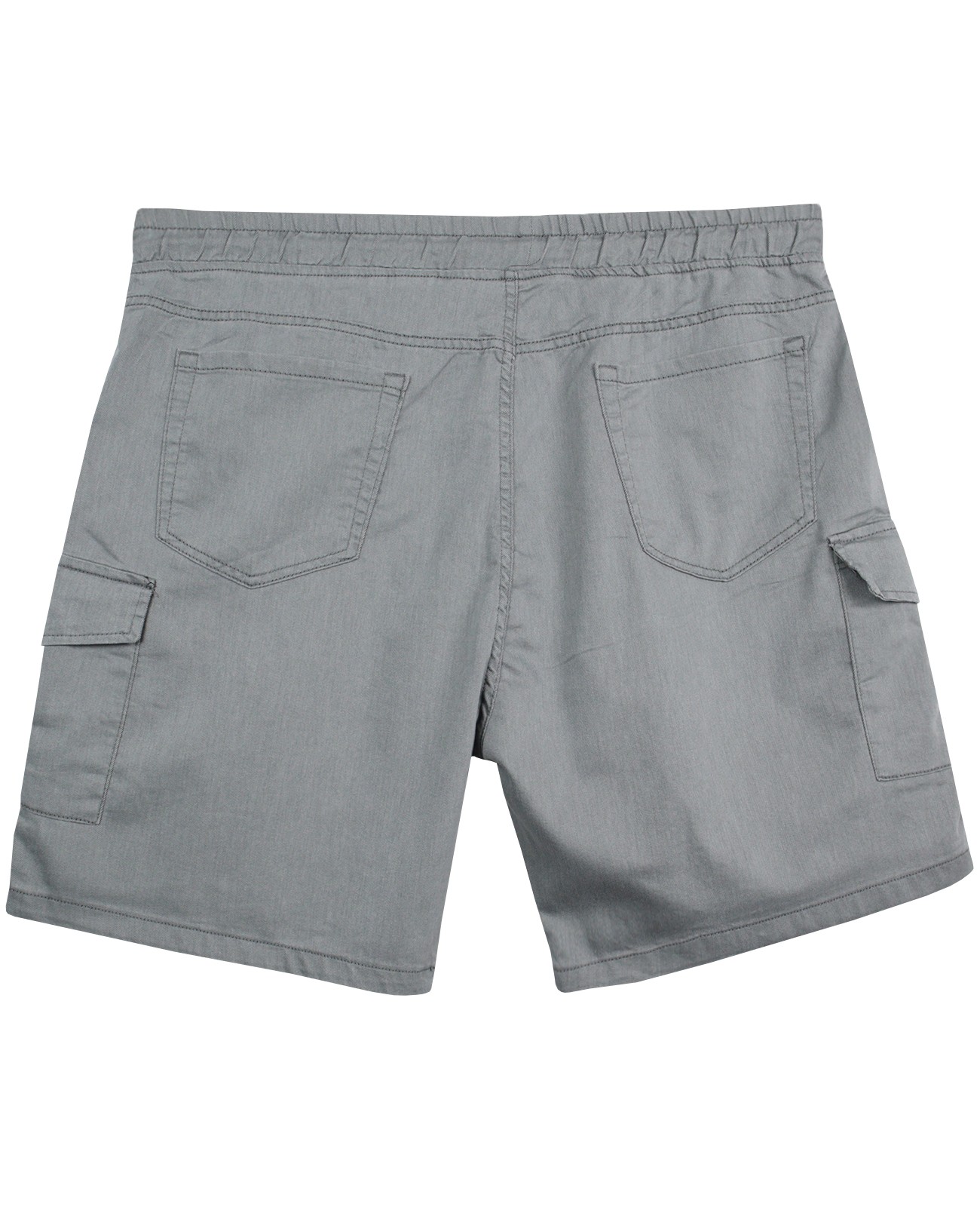 Plus Size Denim Shorts with Cargo Pockets