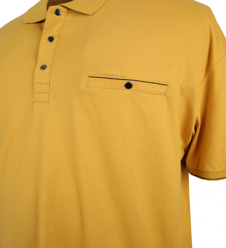 Büyük Beden Polo Yaka Tişört Cepli Pike