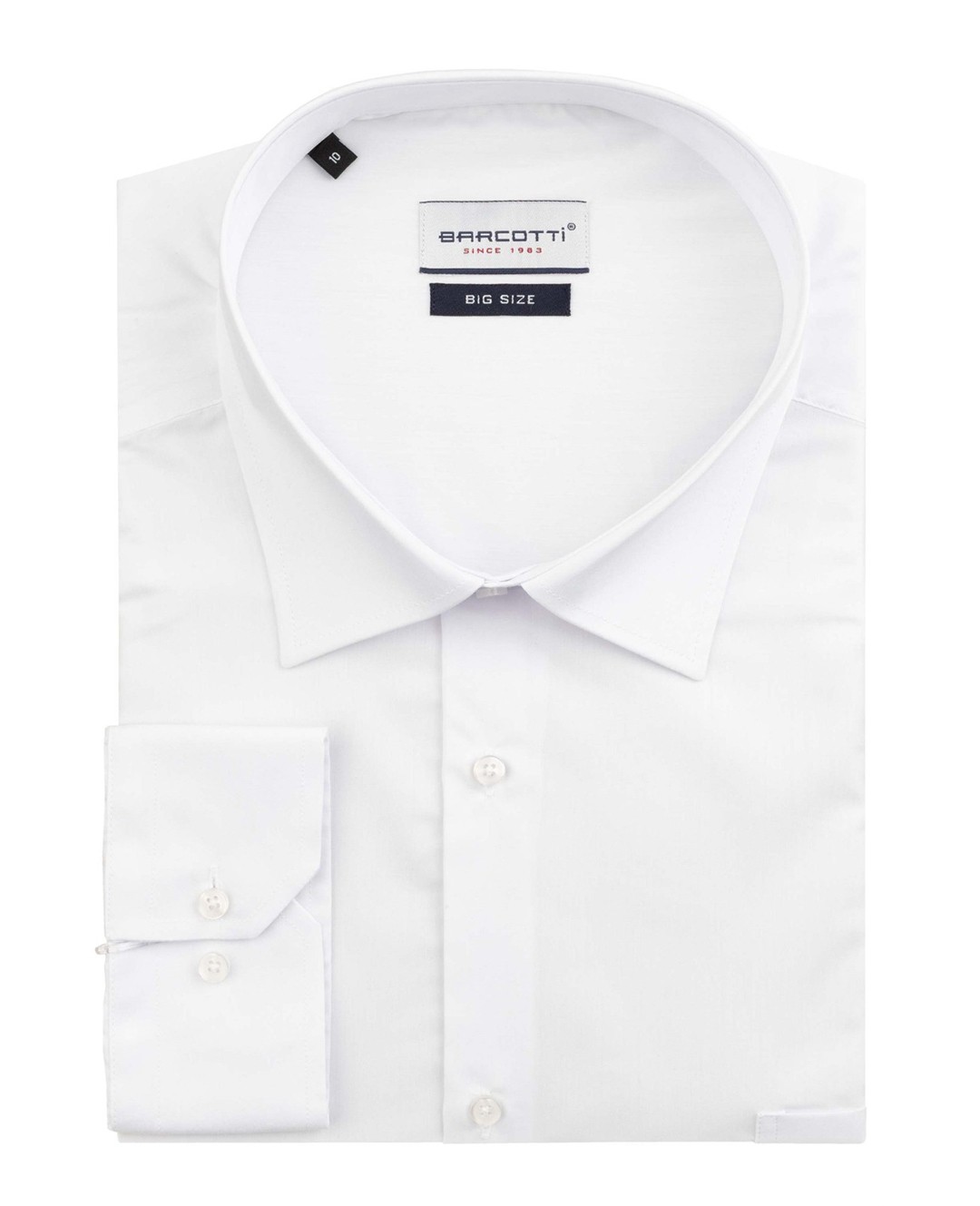 Süper Size  Klasik Gömlek Uzun Kol 10XL-11XL-12XL - Beyaz
