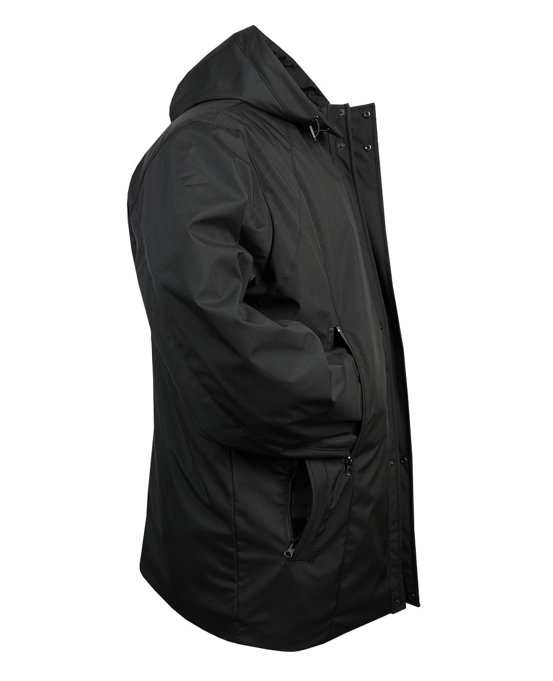Büyük Beden Kapüşonlu Softshell Mont Astarlı