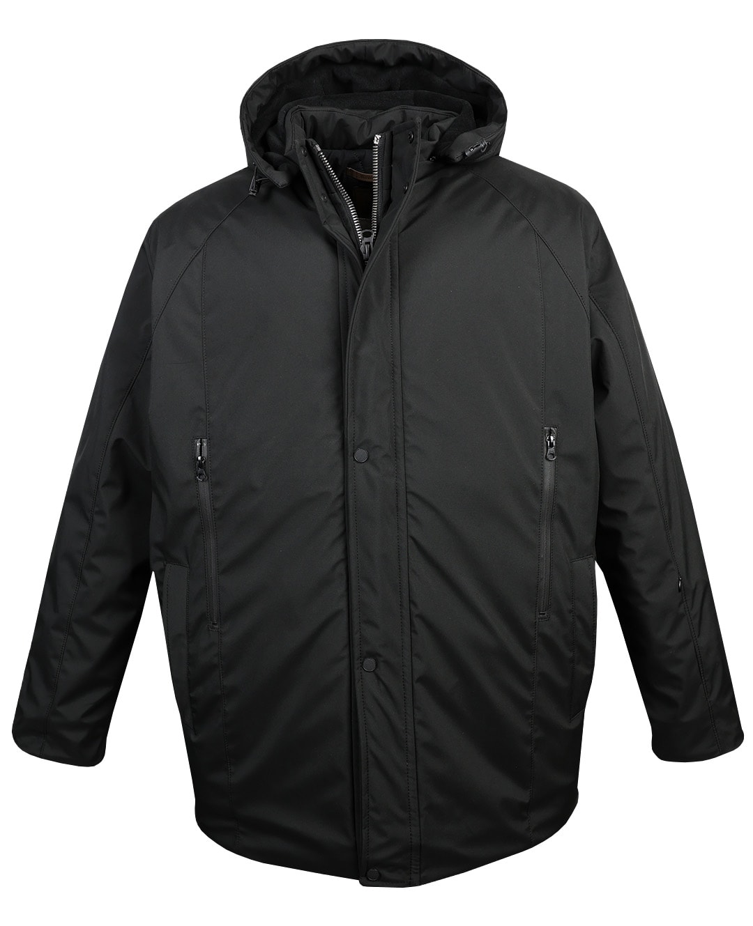 Büyük Beden Kapüşonlu Softshell Mont Astarlı