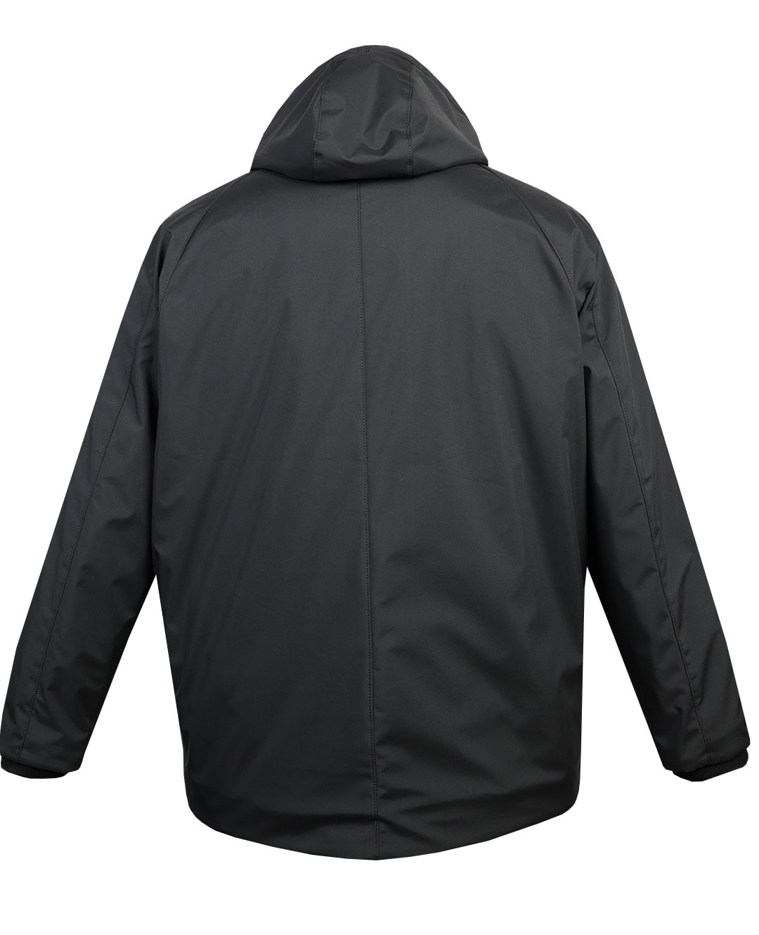 Büyük Beden Kapüşonlu Softshell Mont Astarlı - Antrasit
