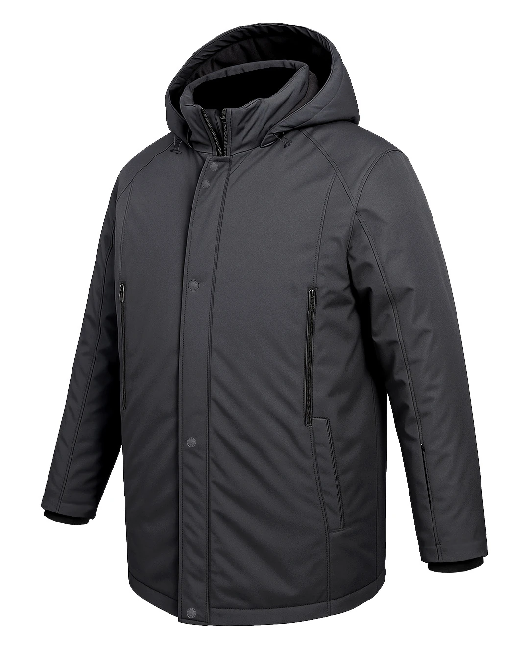 Kapüşonlu Softshell Mont Astarlı