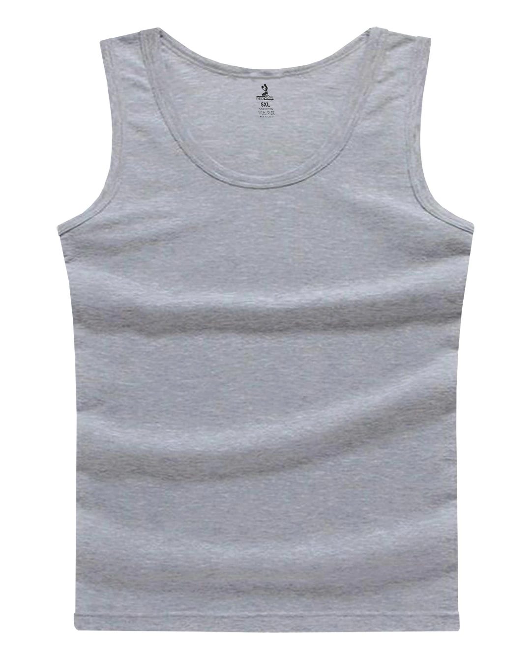 5 Adet Büyük Beden Pamuklu Klasik Atlet (Geniş Rahat Kalıp) - Gri