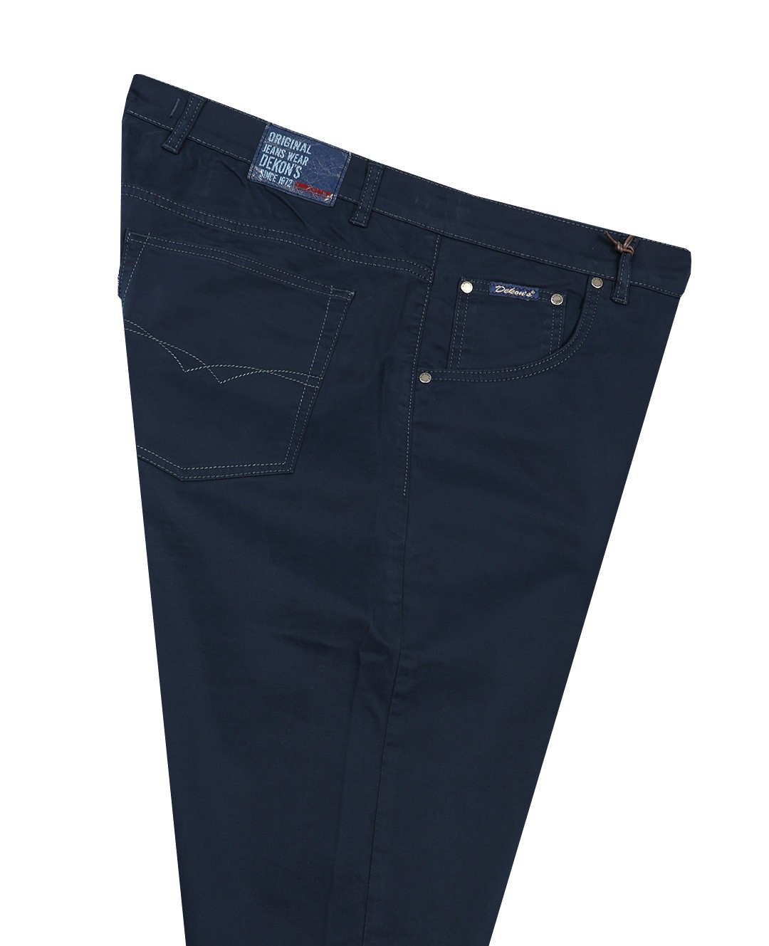 Büyük Beden Gabardin Pantolon 506 Saten - Lacivert