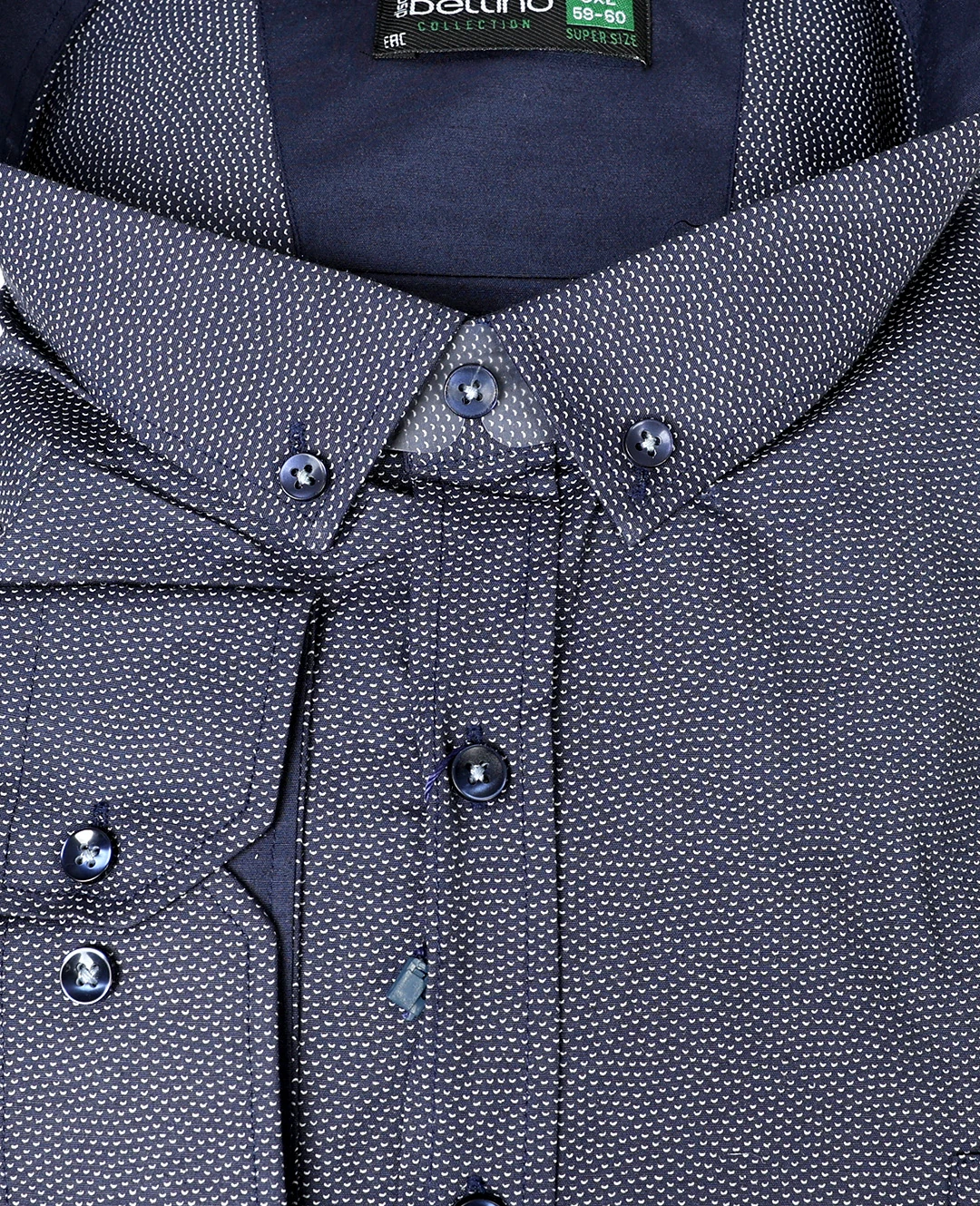 Likralı Süper Size Gömlek Düğme Yaka Uzun Kol