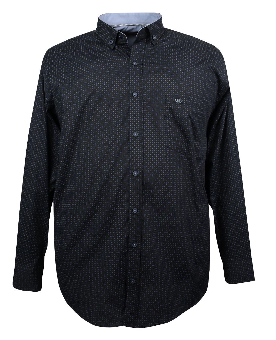 Lycra Plus Size Men's Shirt Long Sleeve